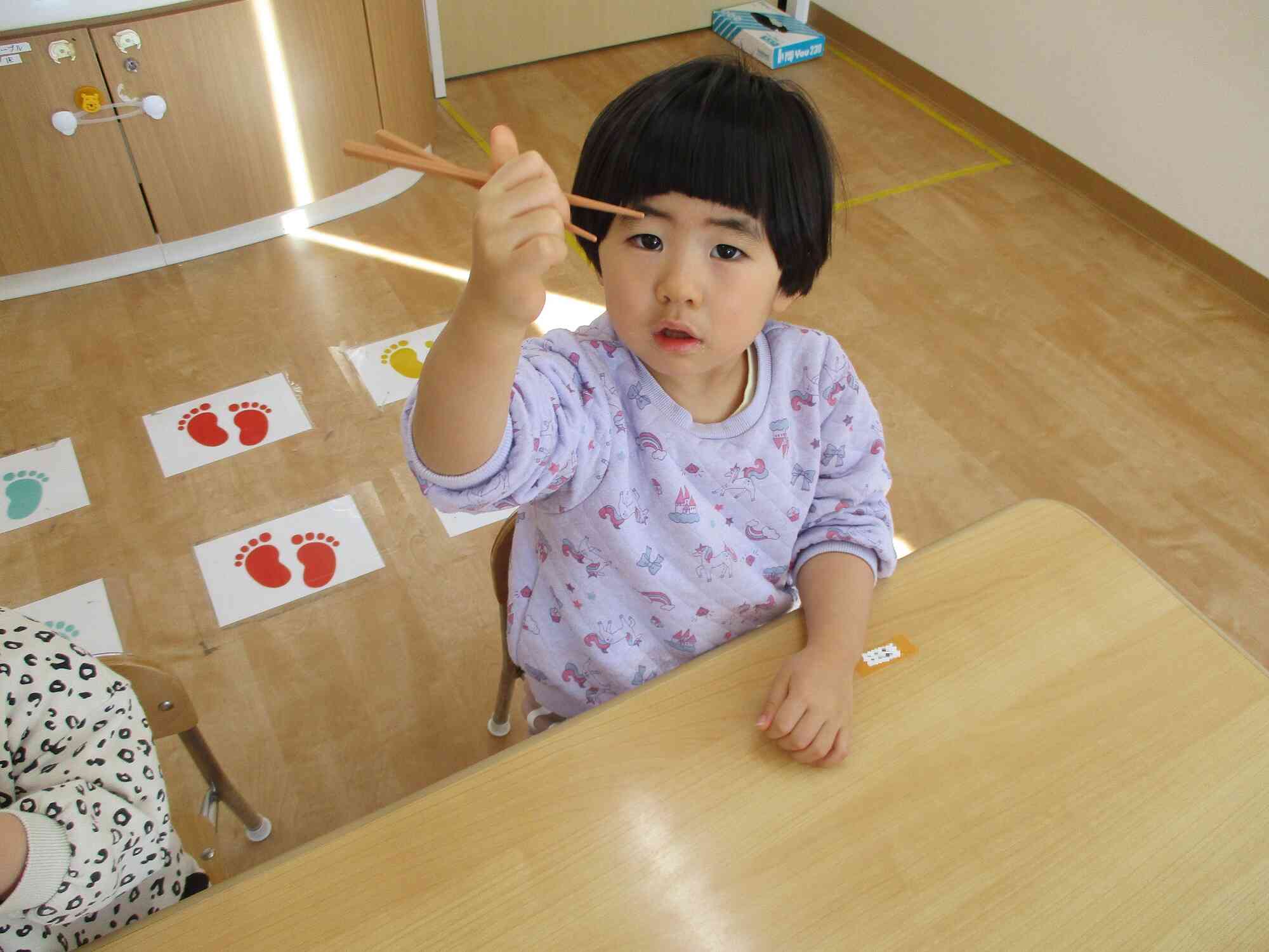 うさぎ組　はしの持ち方