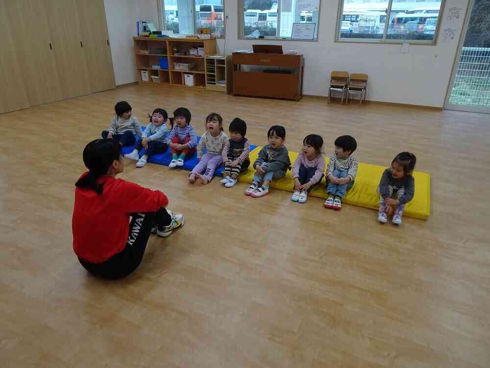 りす組さん、初めての体育教室