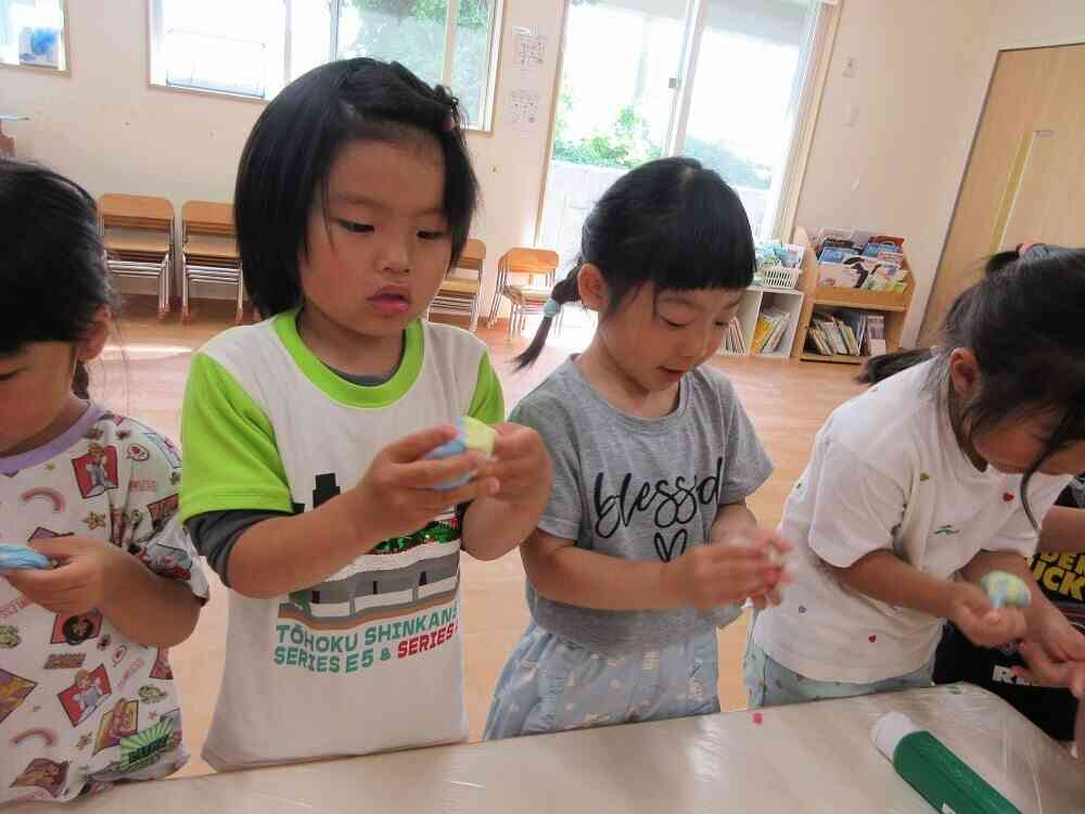 色が混ざってアイスクリームみたい！