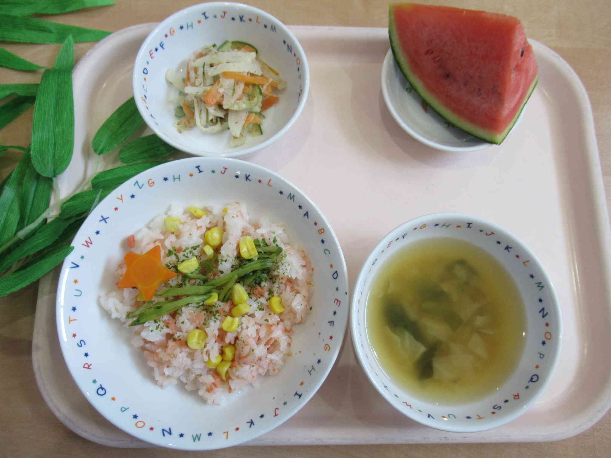 七夕　誕生会お給食