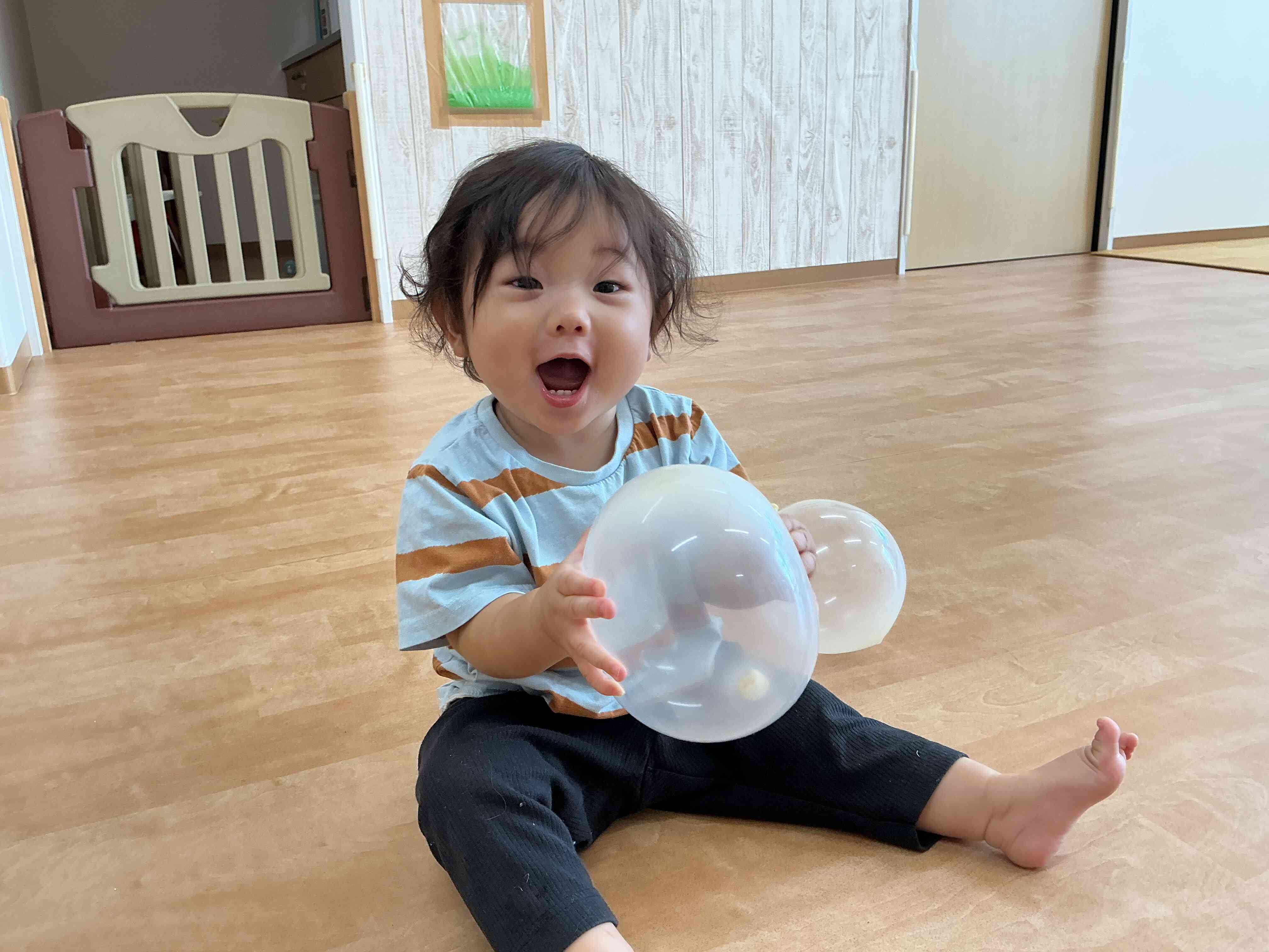 風船も遊び方はそれぞれ！？