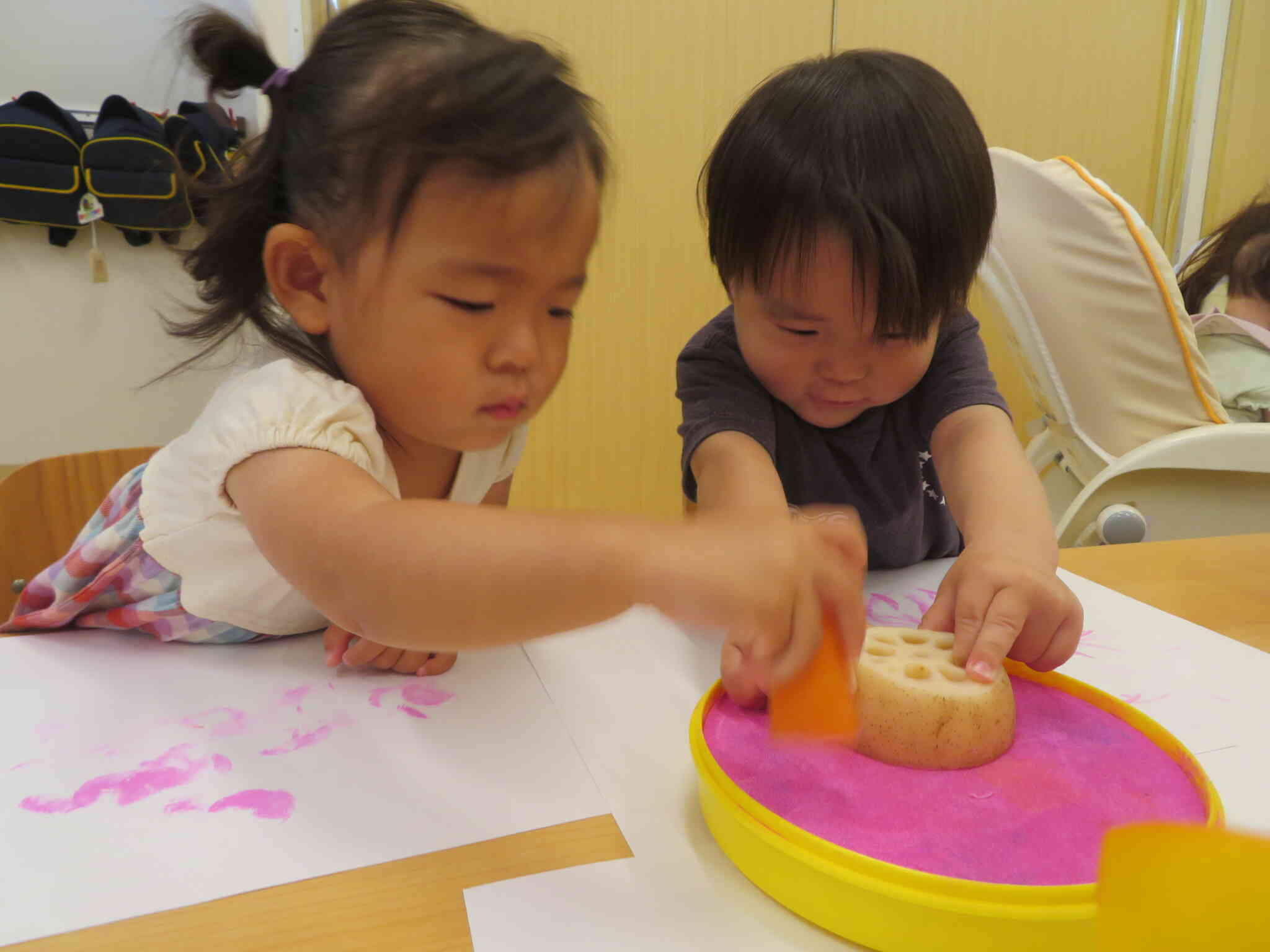 ぎゅーっと力を込めて...