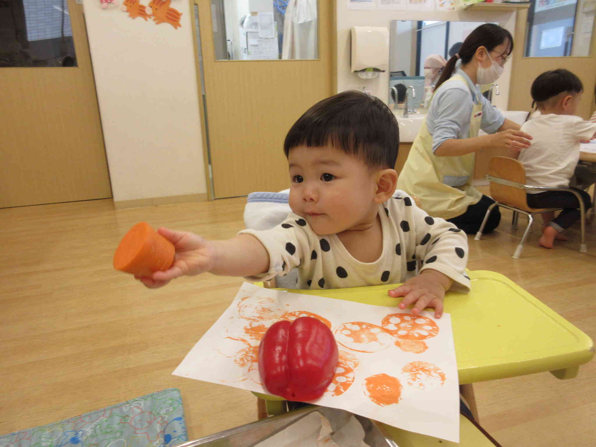 今度は違うお野菜で
