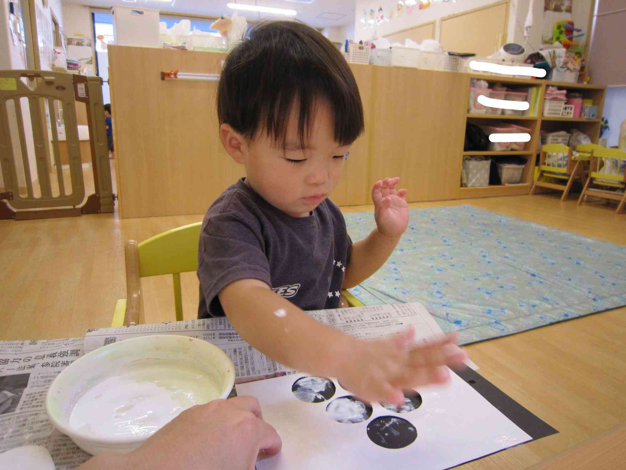 ９月の製作(あひる組・１歳児)