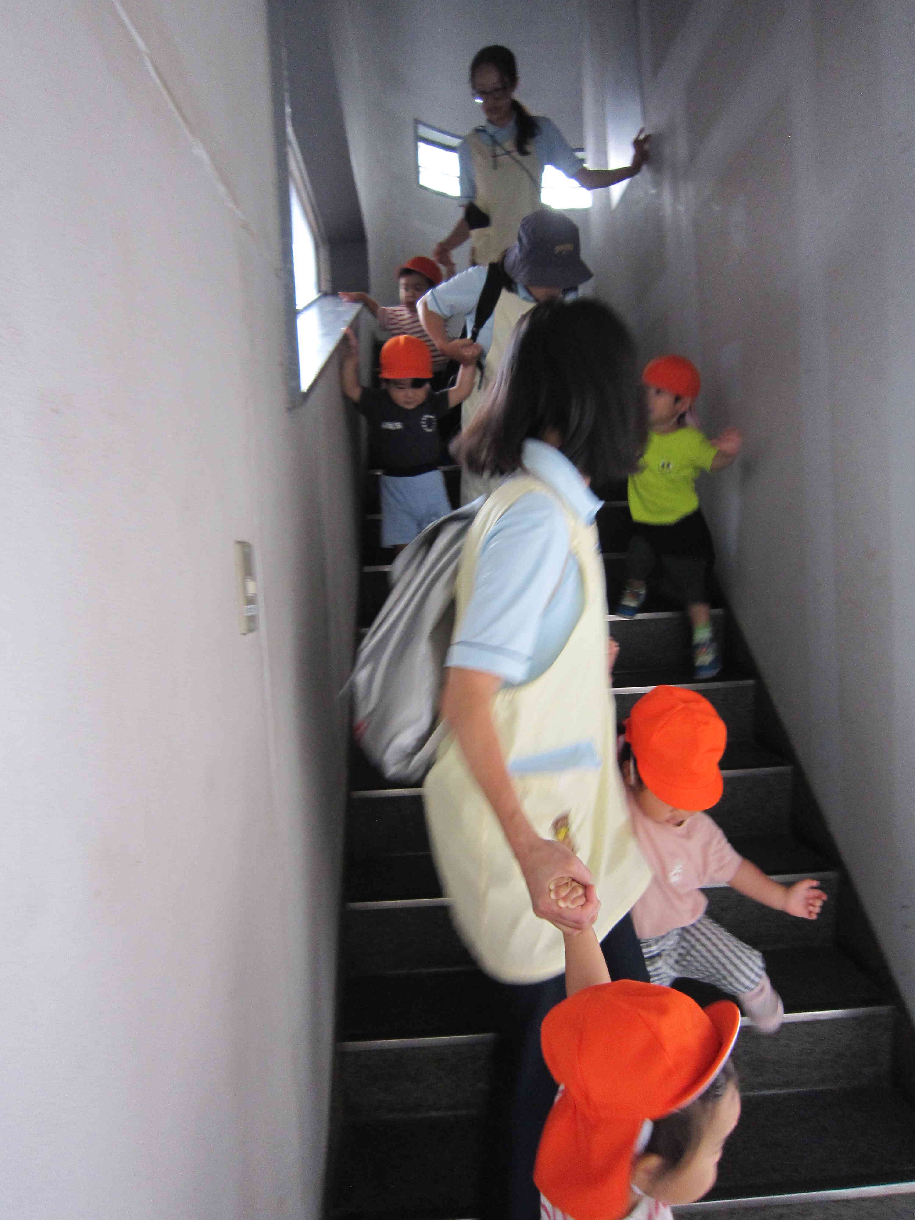 避難訓練の様子