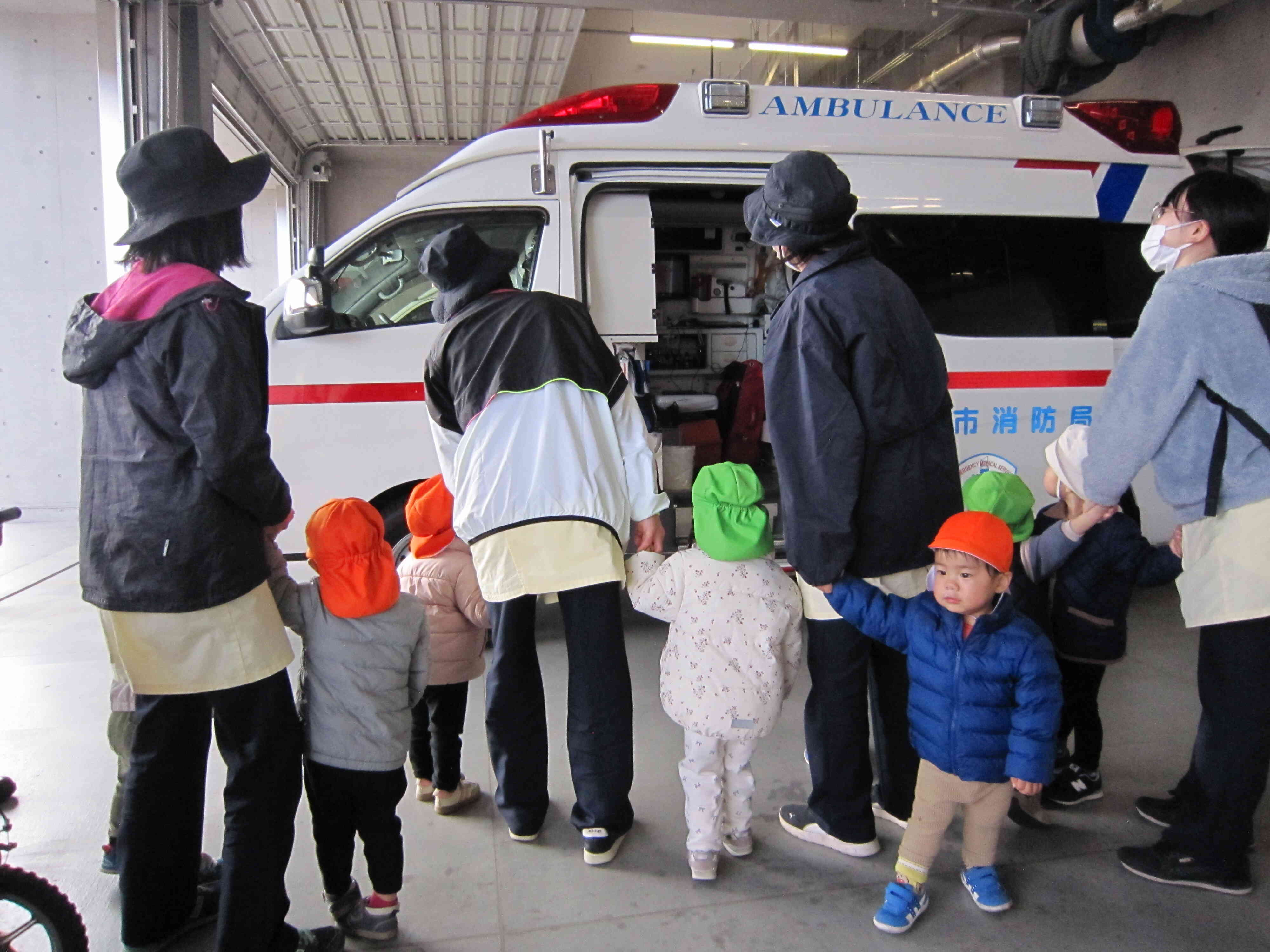 救急車も見たよ！