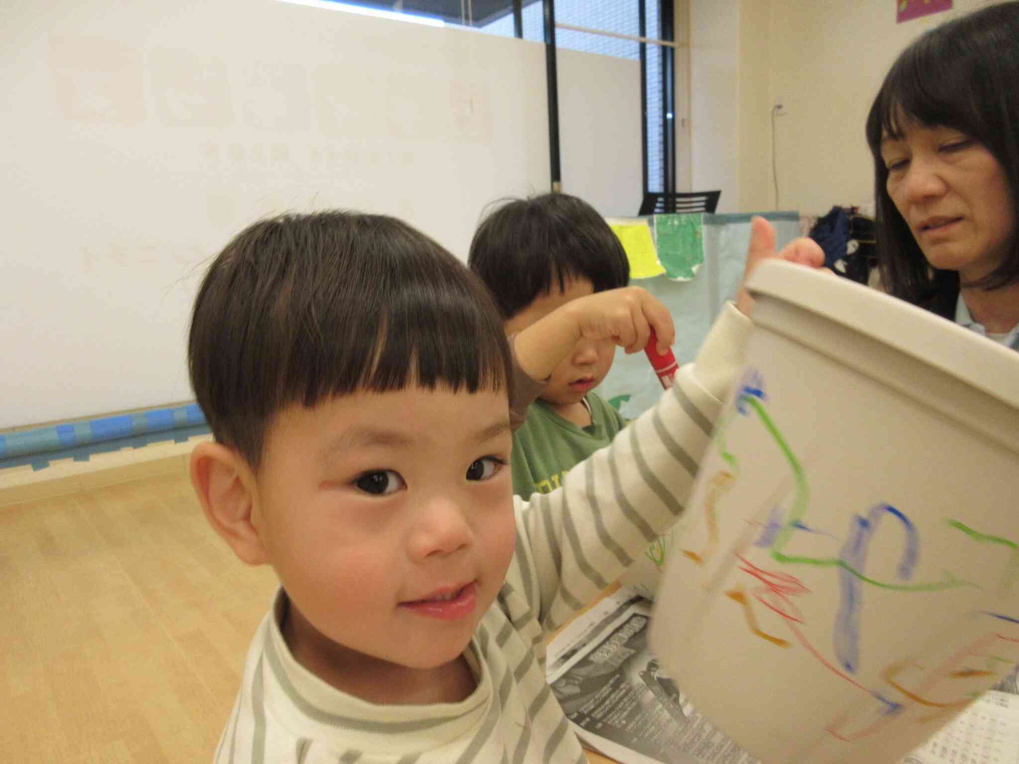 チューリップのおうちを作ろう♬（２歳児・うさぎ組）