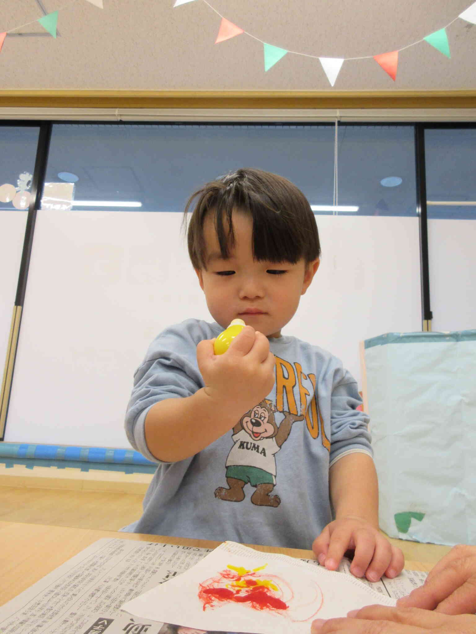 水性ペンで滲み絵に挑戦中！