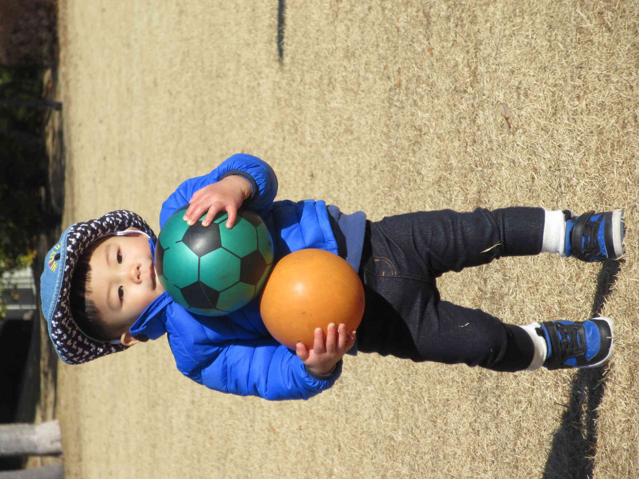 器用にバランスを保って…♪
