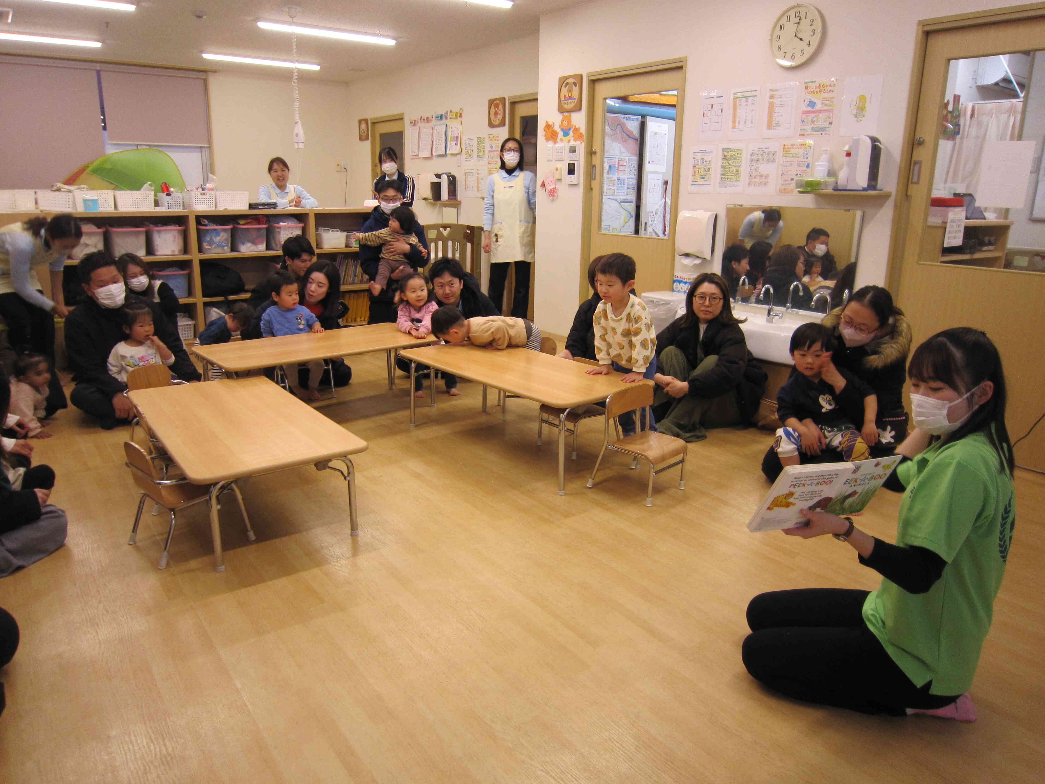 親子英語レッスンをしました！