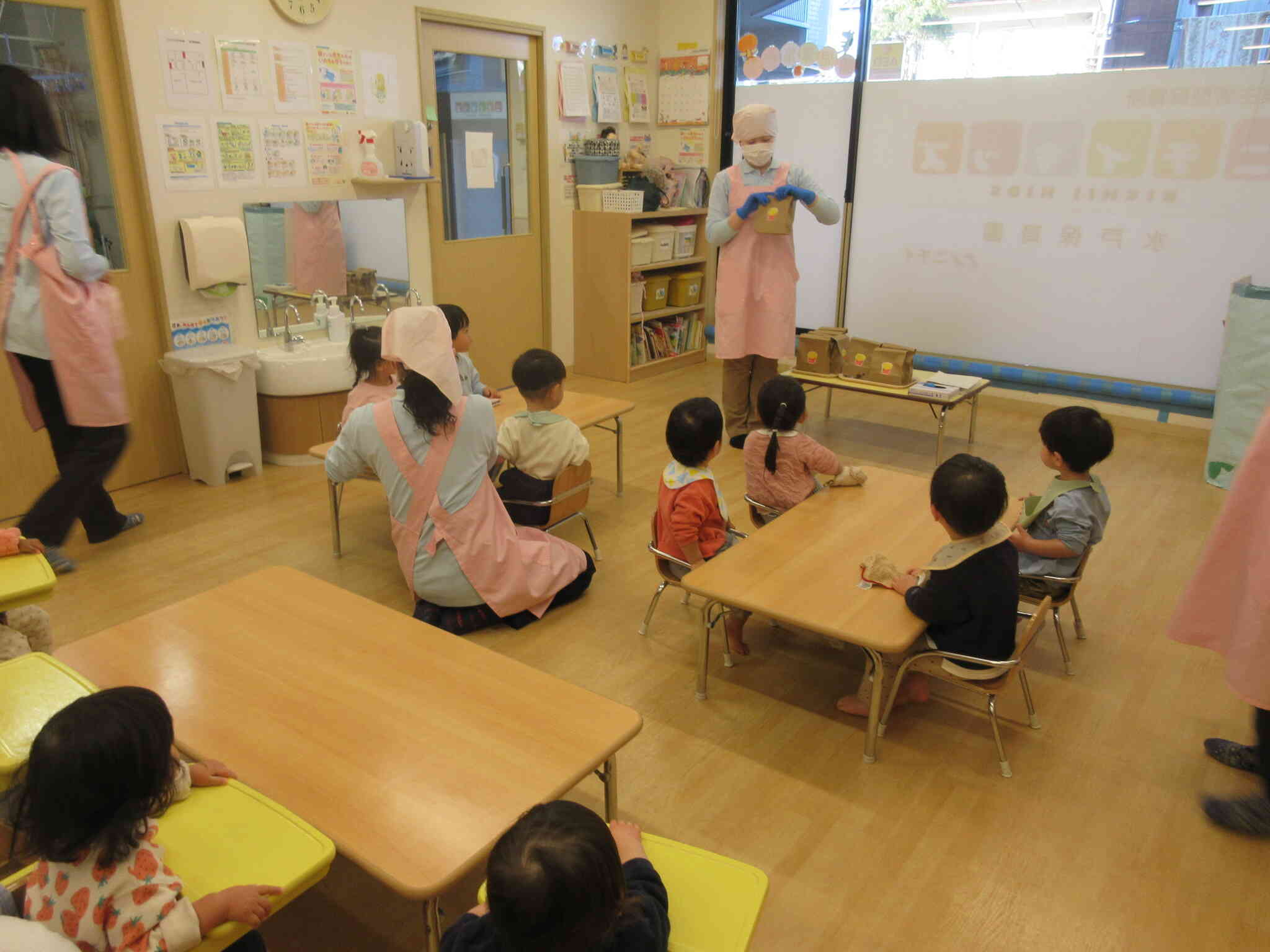 食育「シャカシャカポテトをつくったよ！」