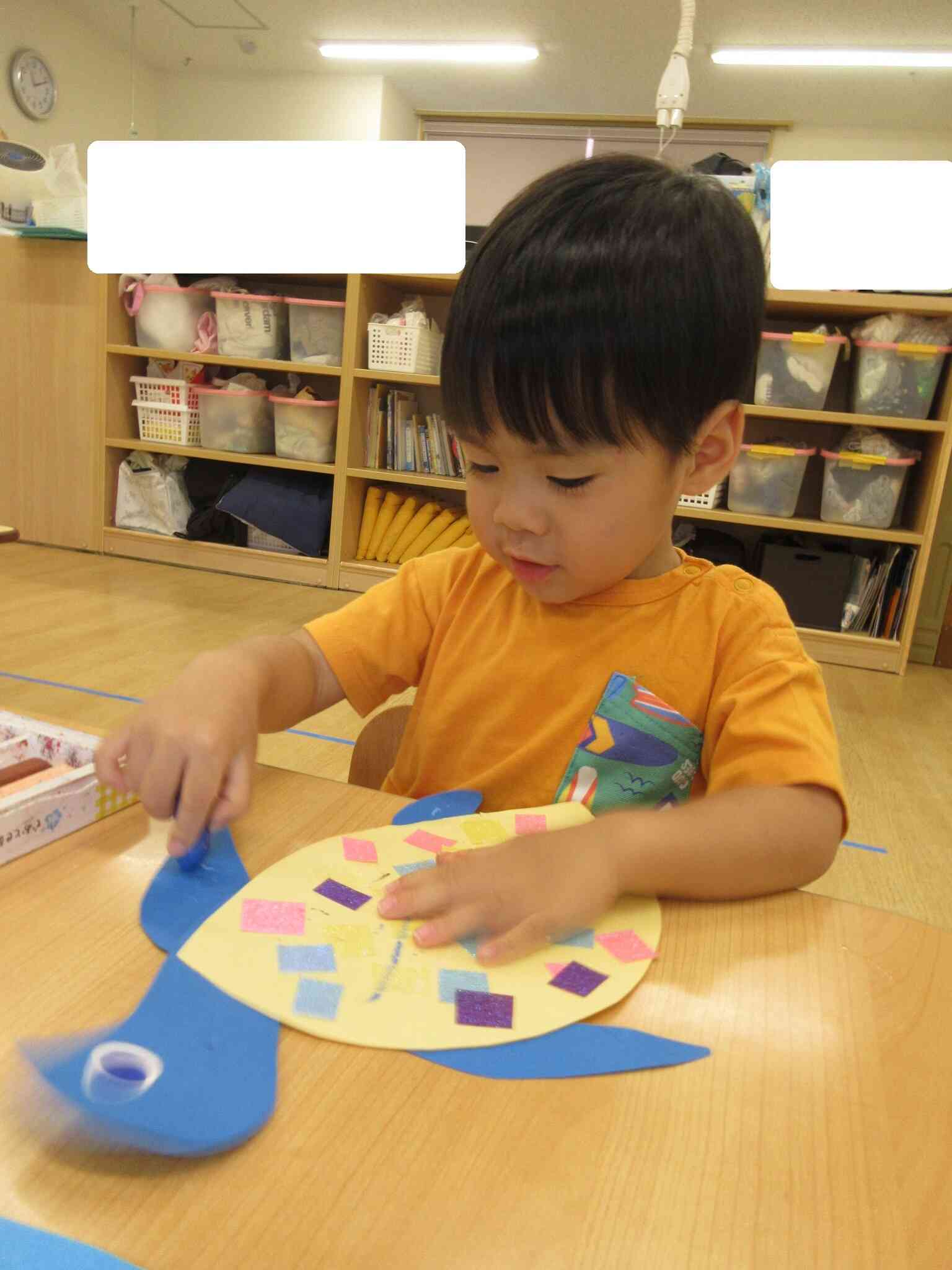 ７月の製作～海の生き物～うさぎ組２歳児②