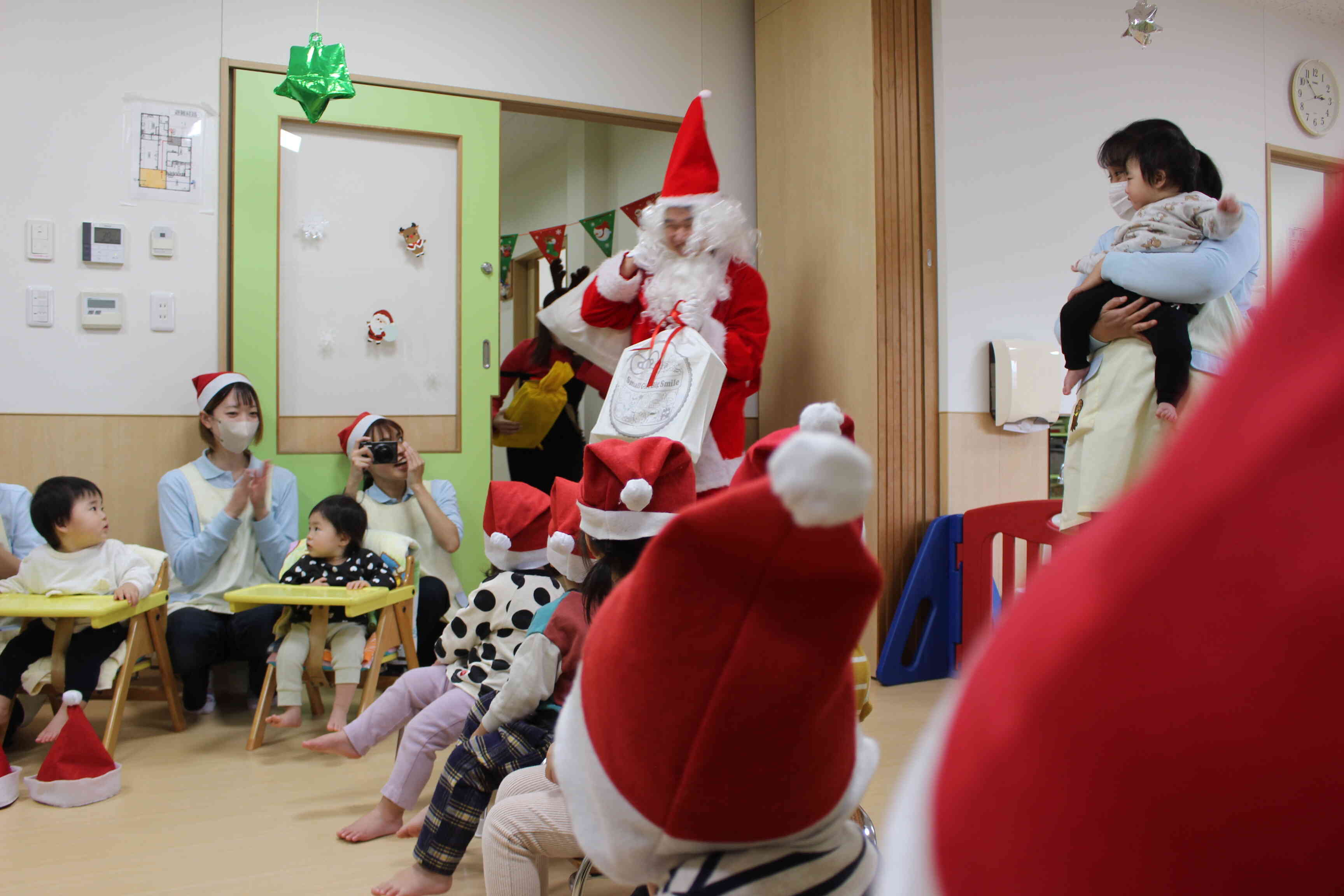 サンタさん登場