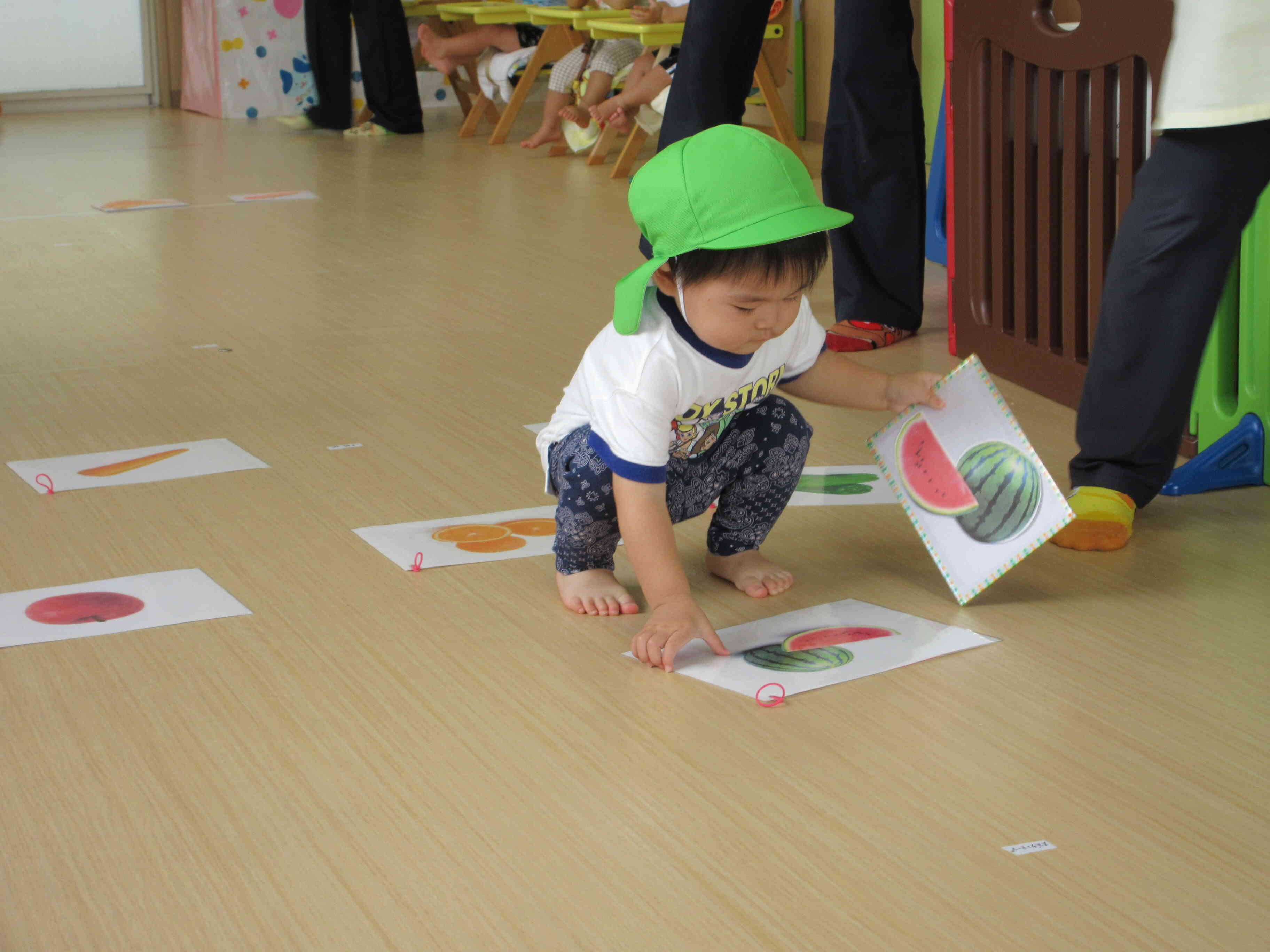 食育競技の絵合わせです。すごい！すごい！できたね。