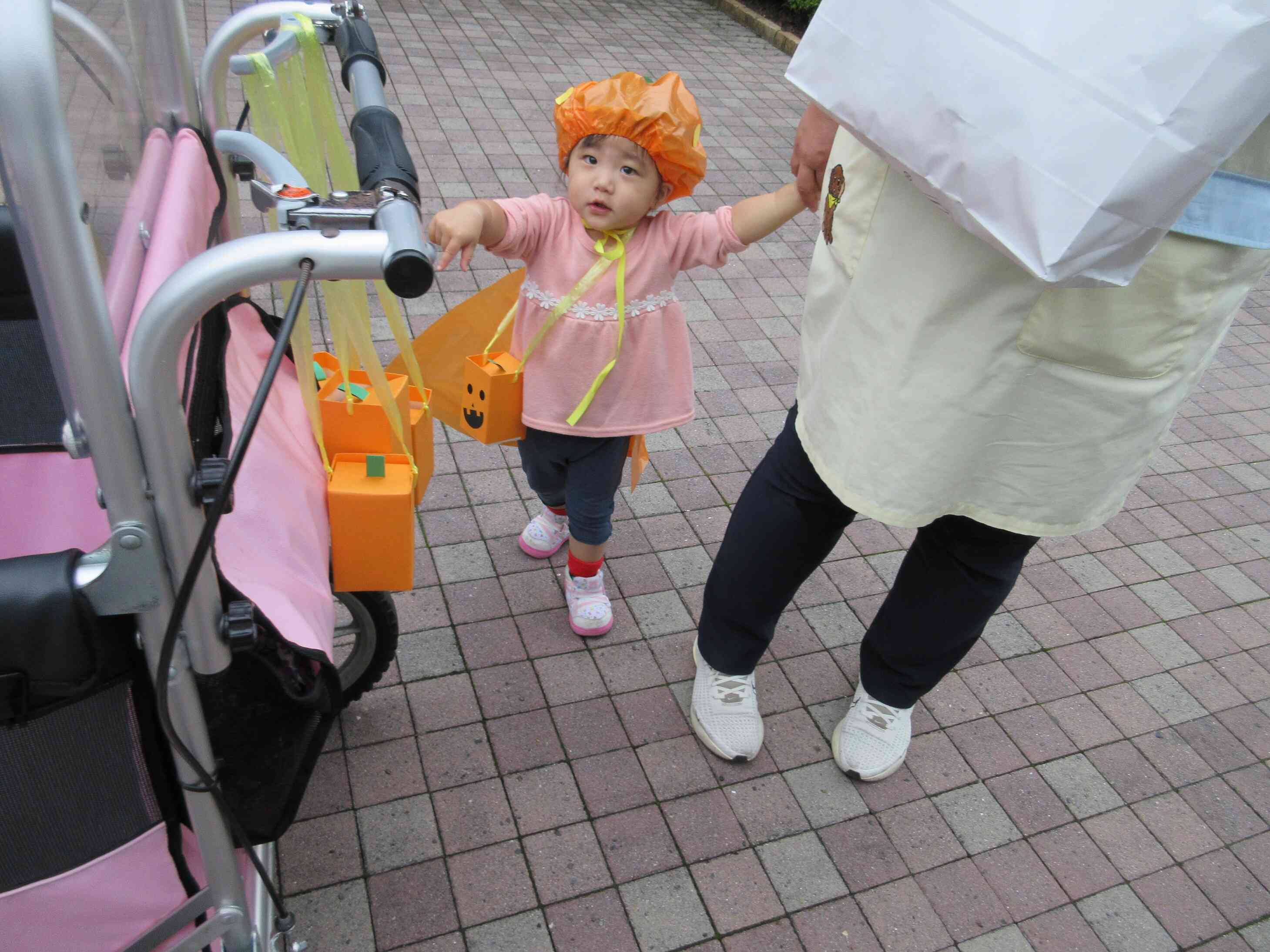 オレンジに変身！似合ってるね！