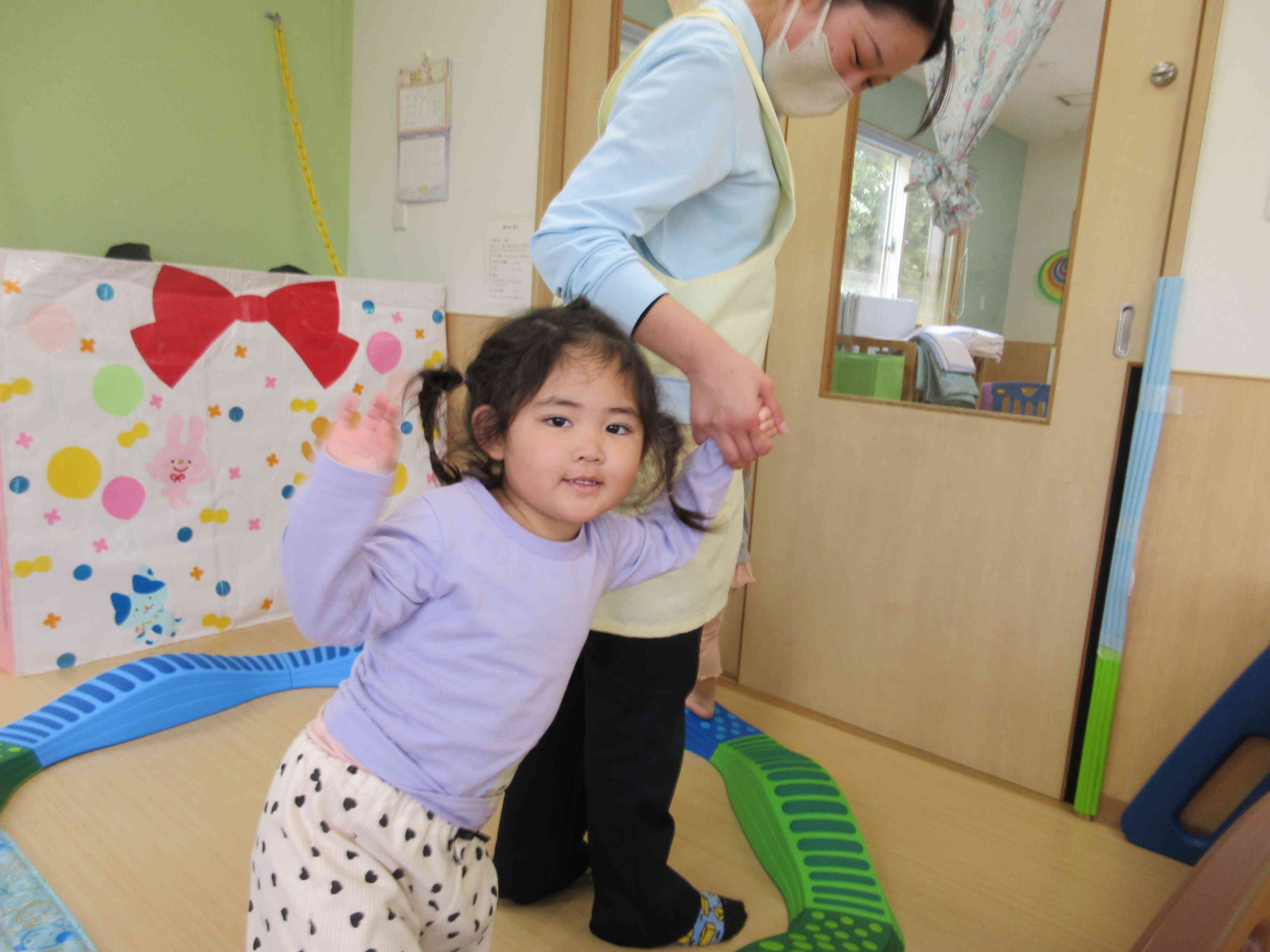 楽しく体を動かしてます！