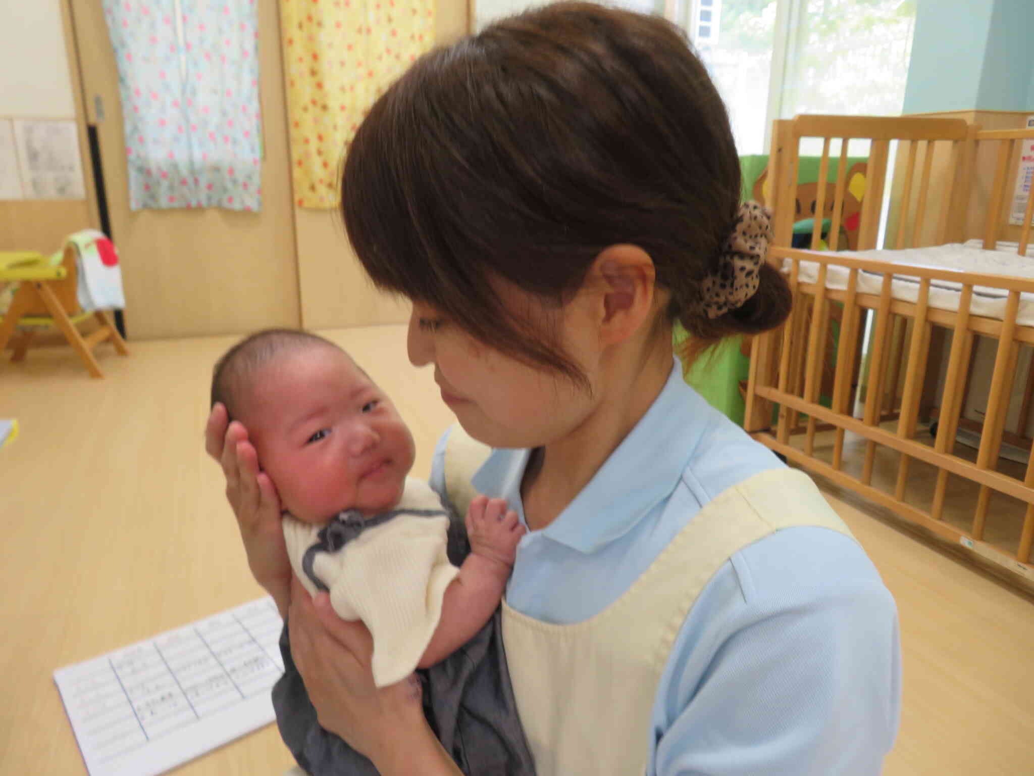 新しい０歳児のお友だちです。