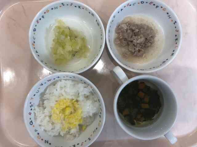 ☆5月26日（離乳食）の献立☆