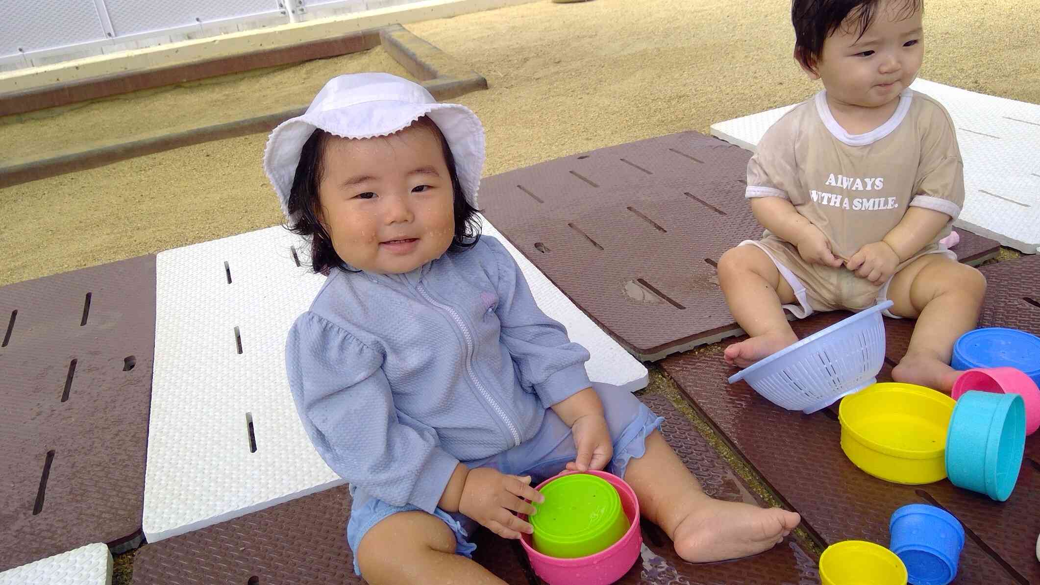 水遊び（0歳児）