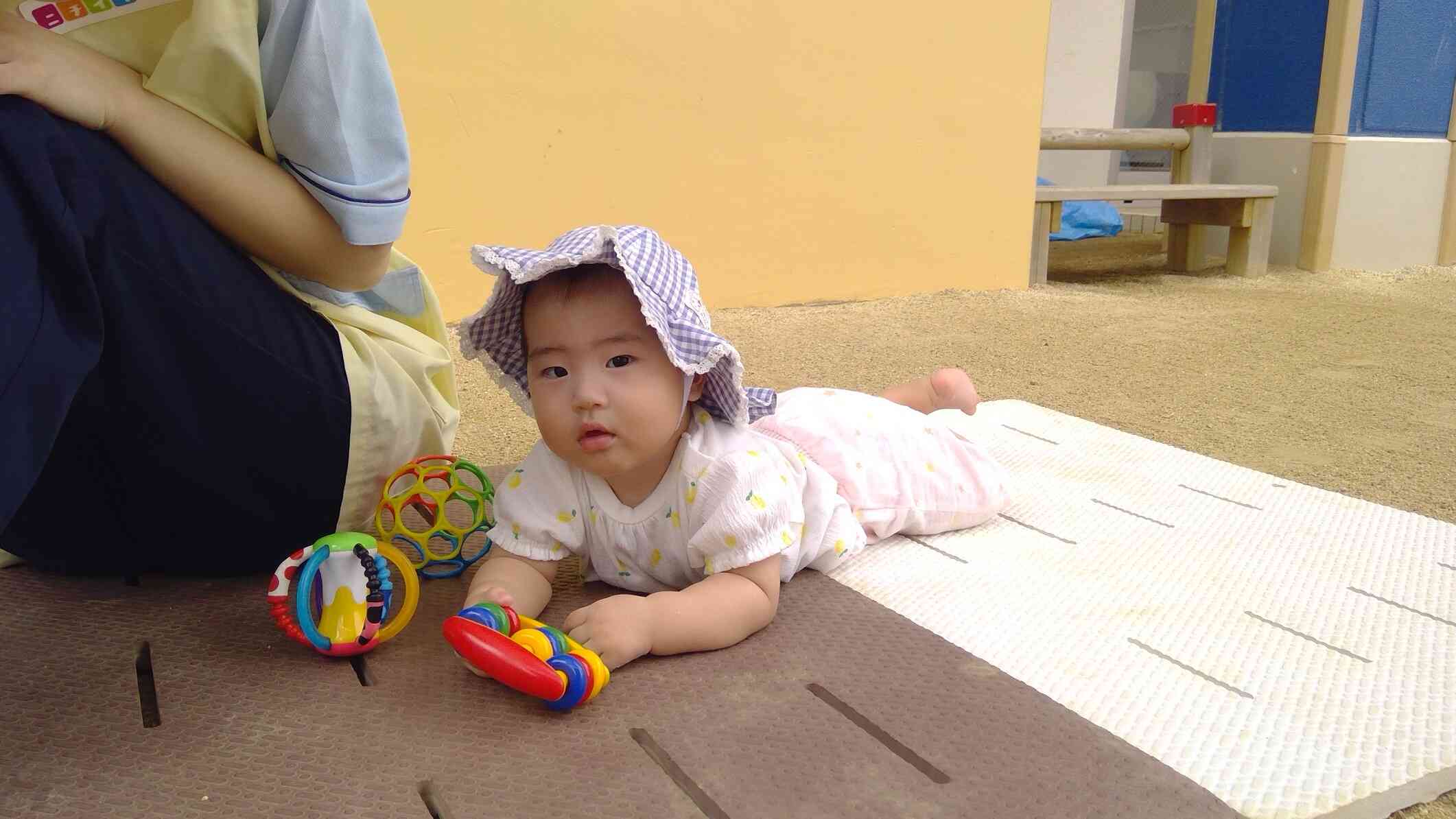 マットの上でリラックス