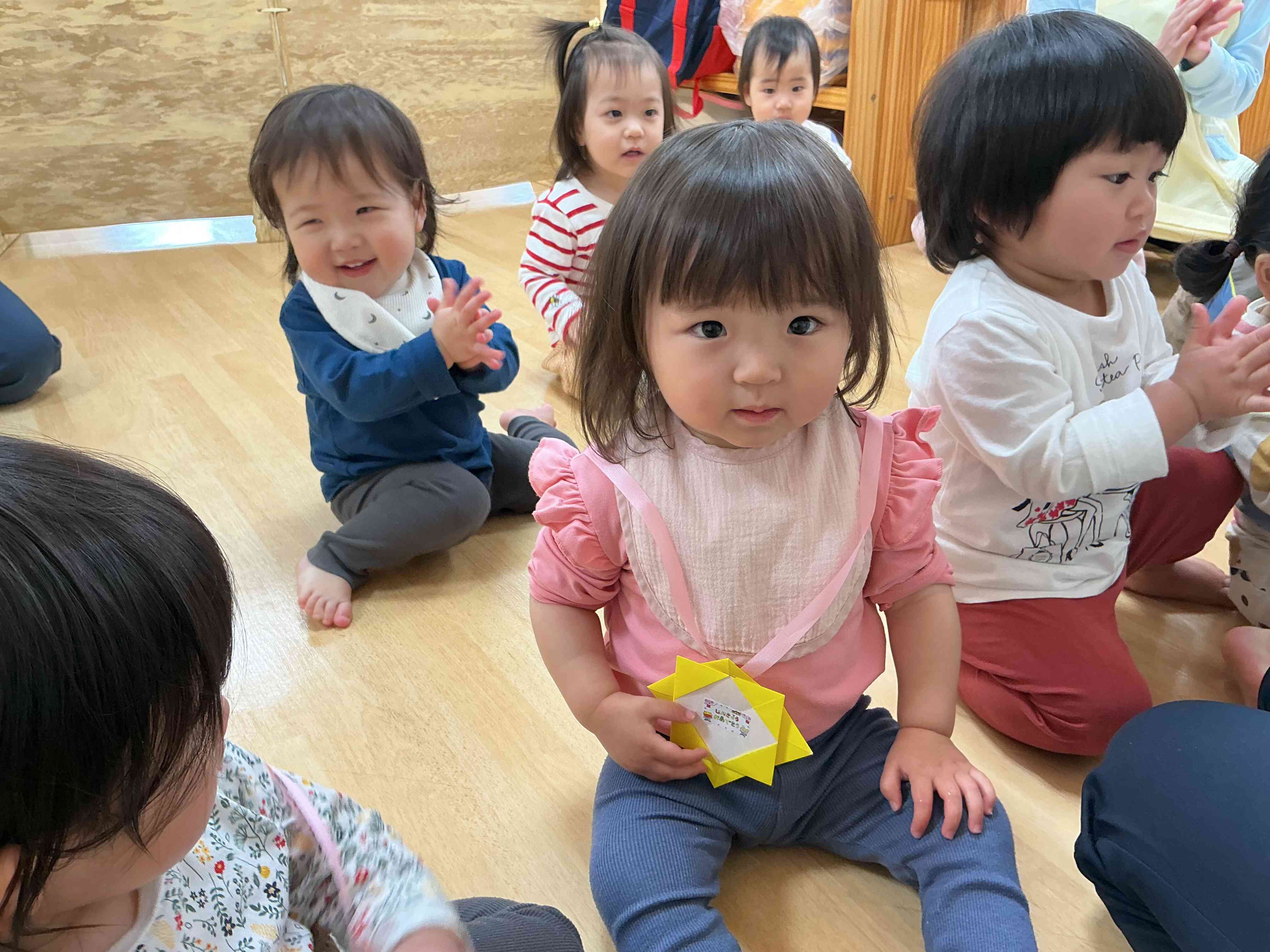 拍手してもらって嬉しいね