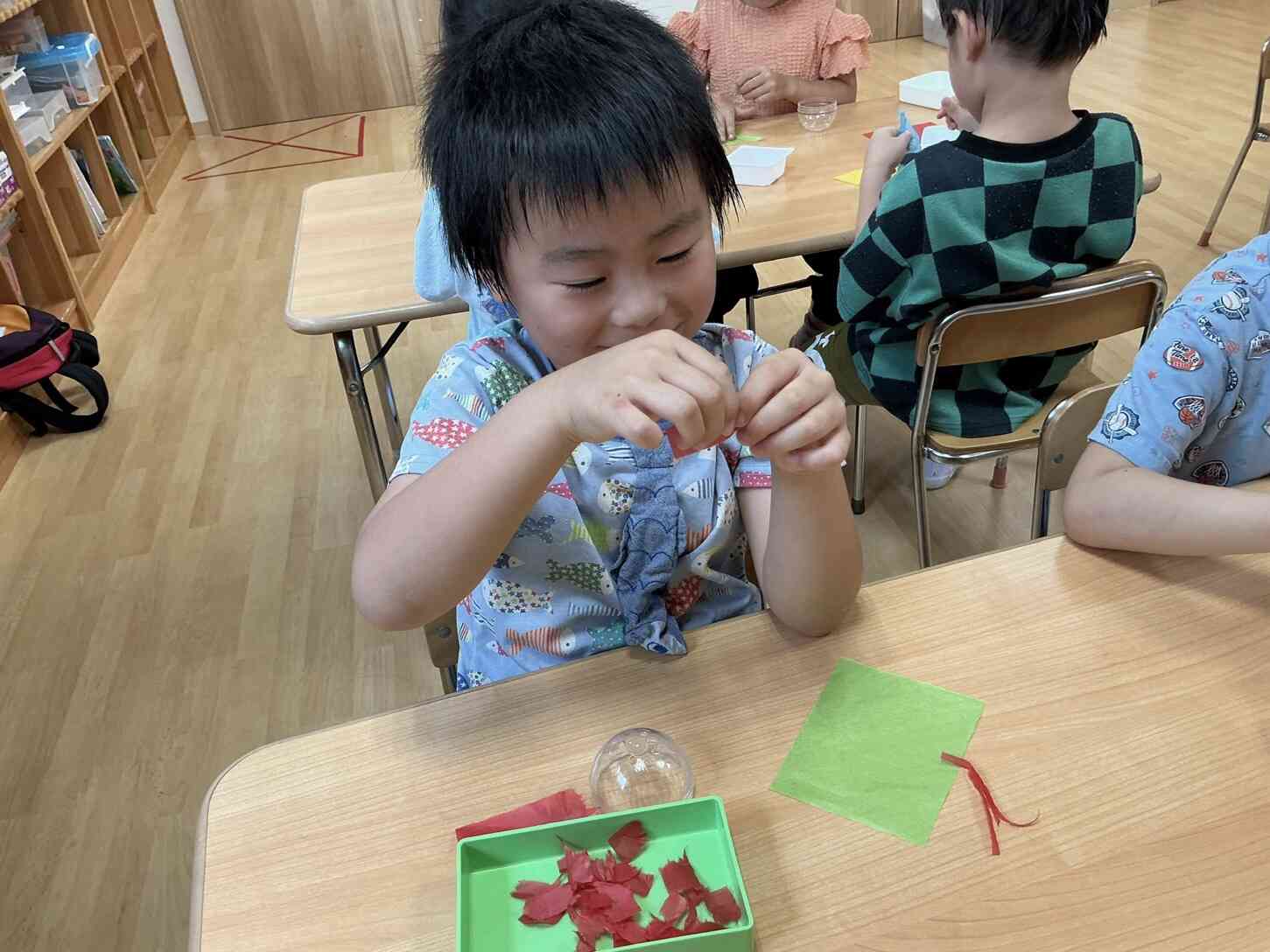 風鈴作ったよ!(5歳児)