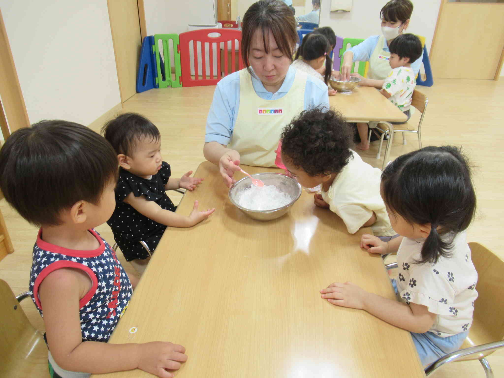 お水を入れて～