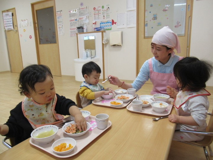 みんな上手に食べている姿♡すごいでしょ☆