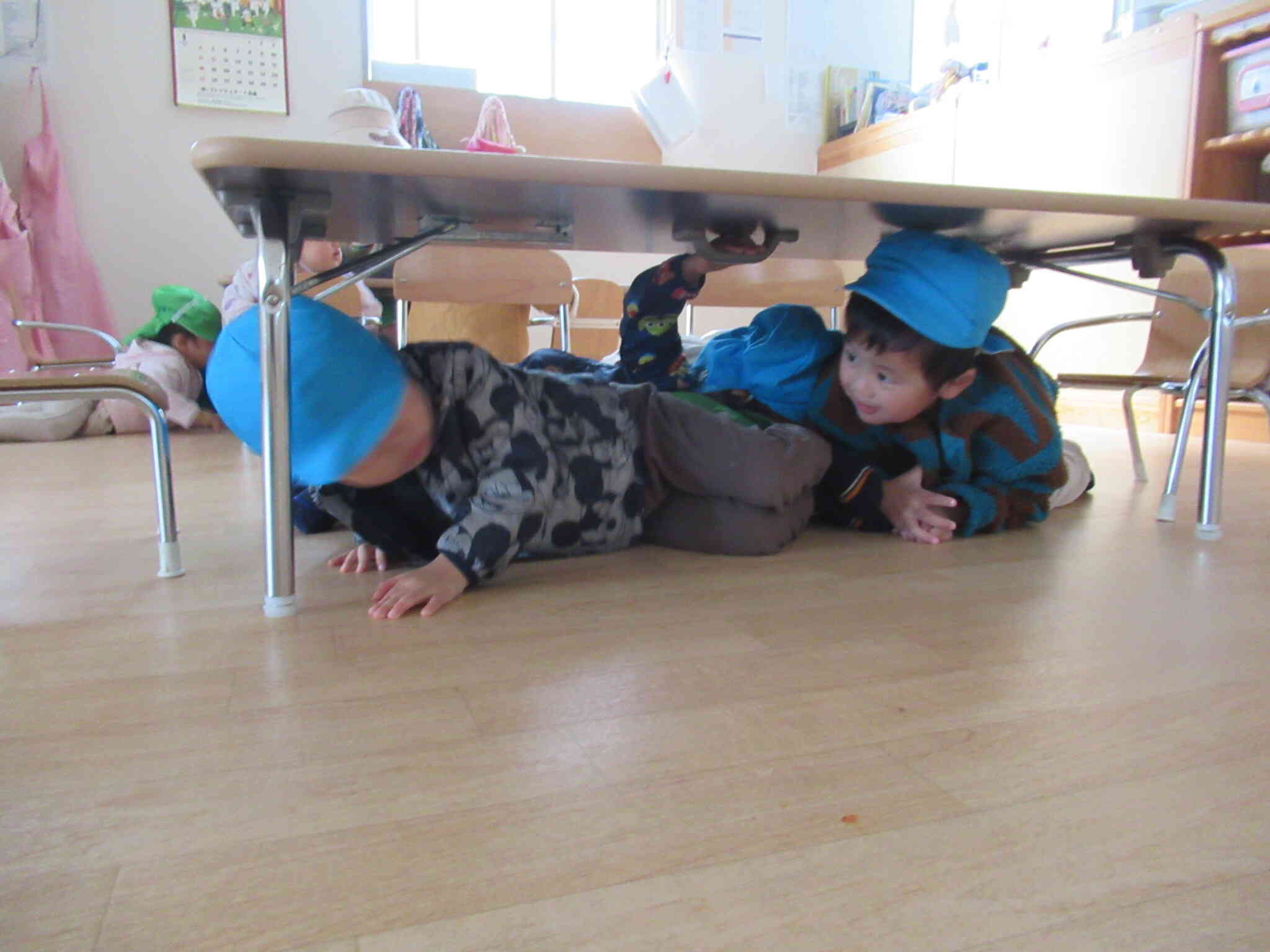 避難訓練の様子