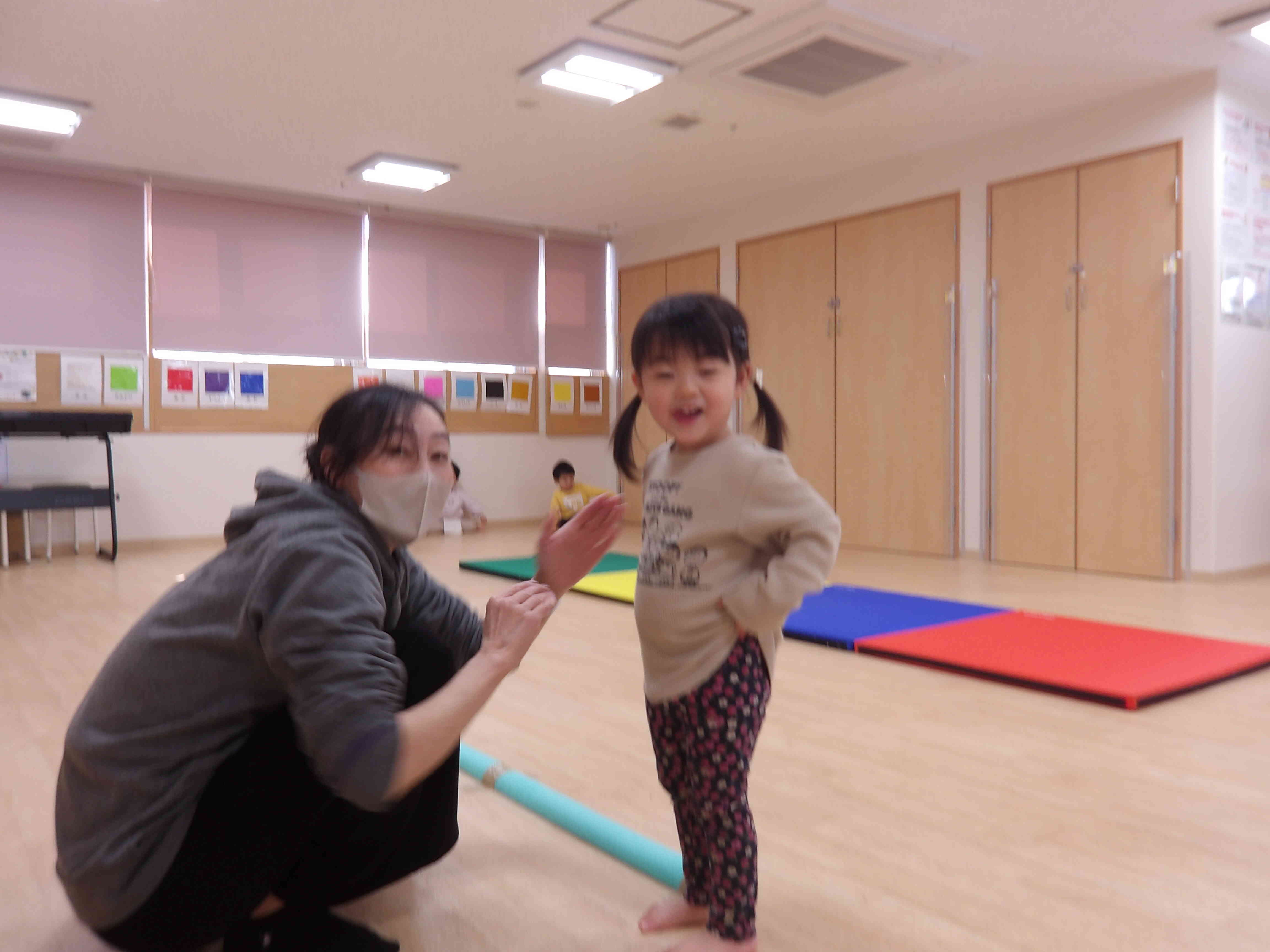 バランス平均台に チャレンジ！！