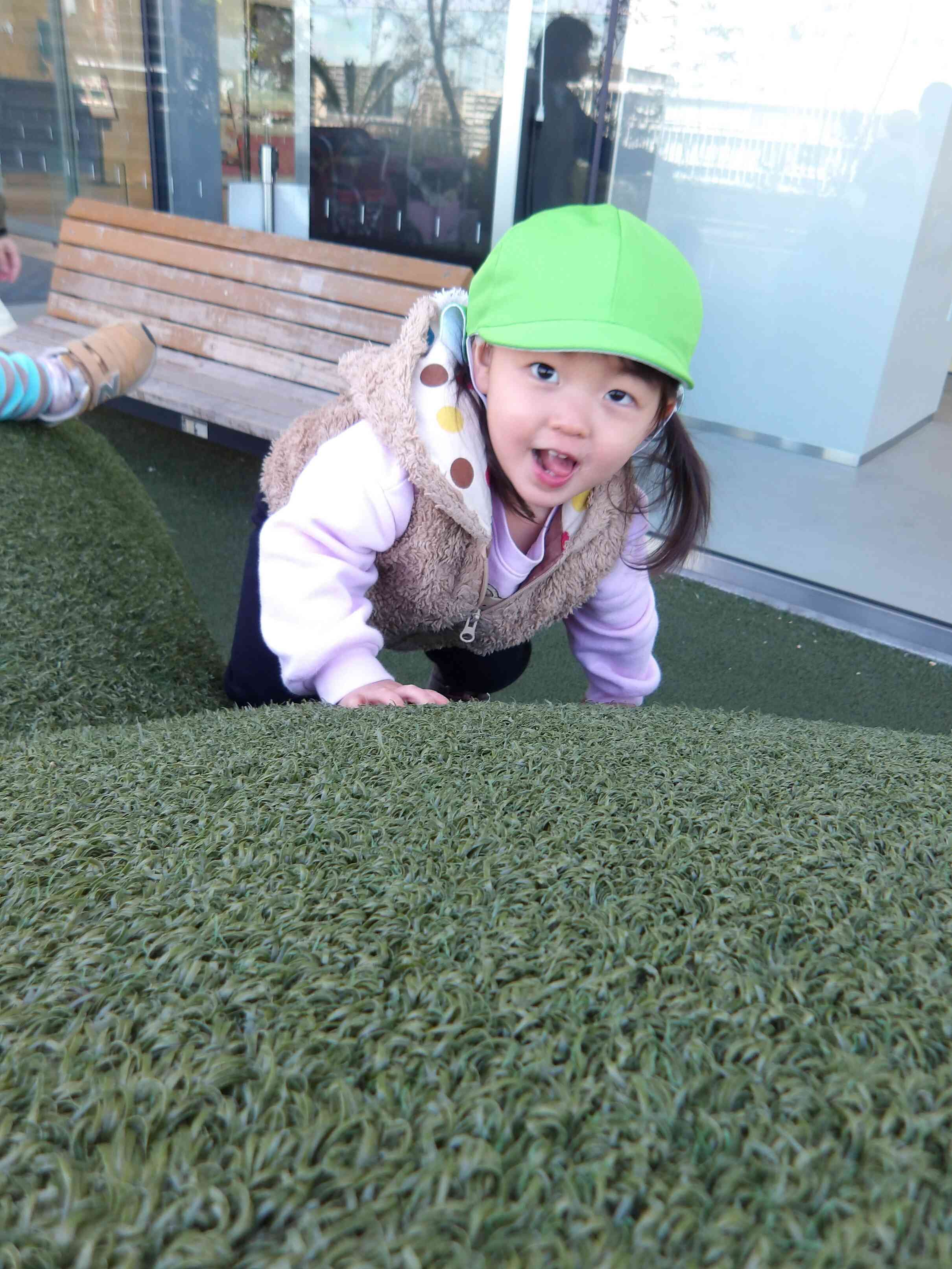 頑張って上まで 