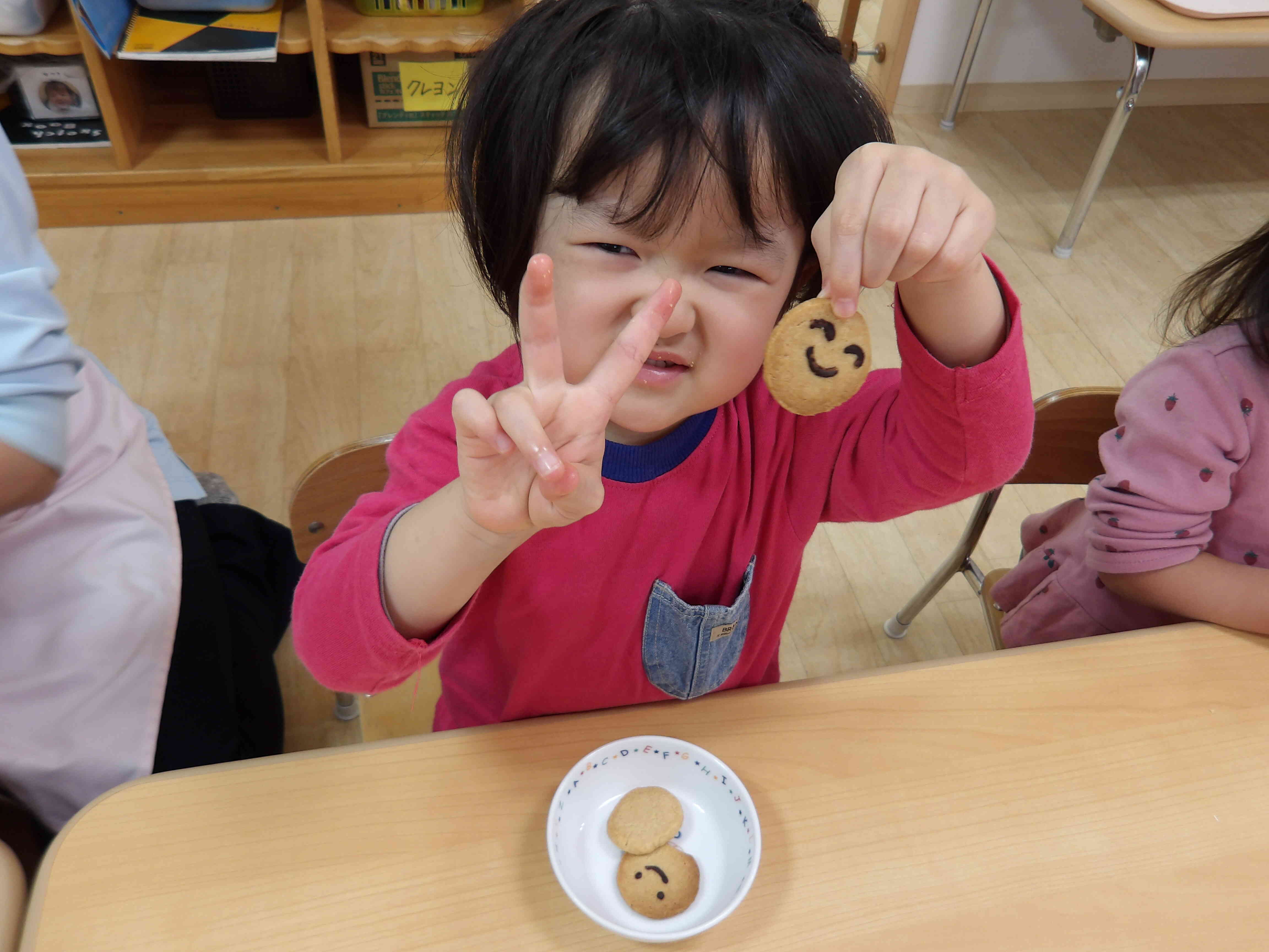 ピースで決めポーズ!!