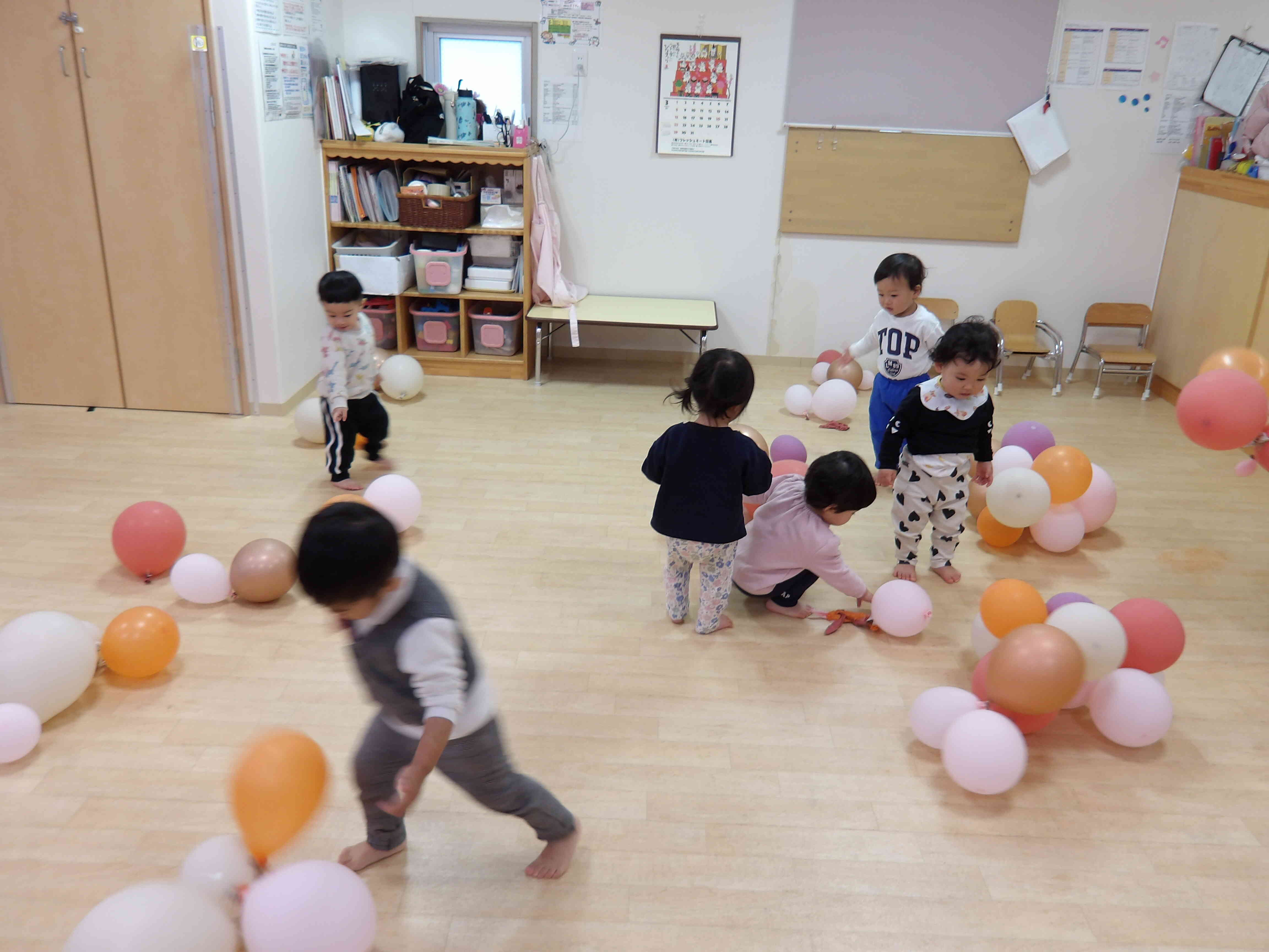 風船あそびもしましたよ
