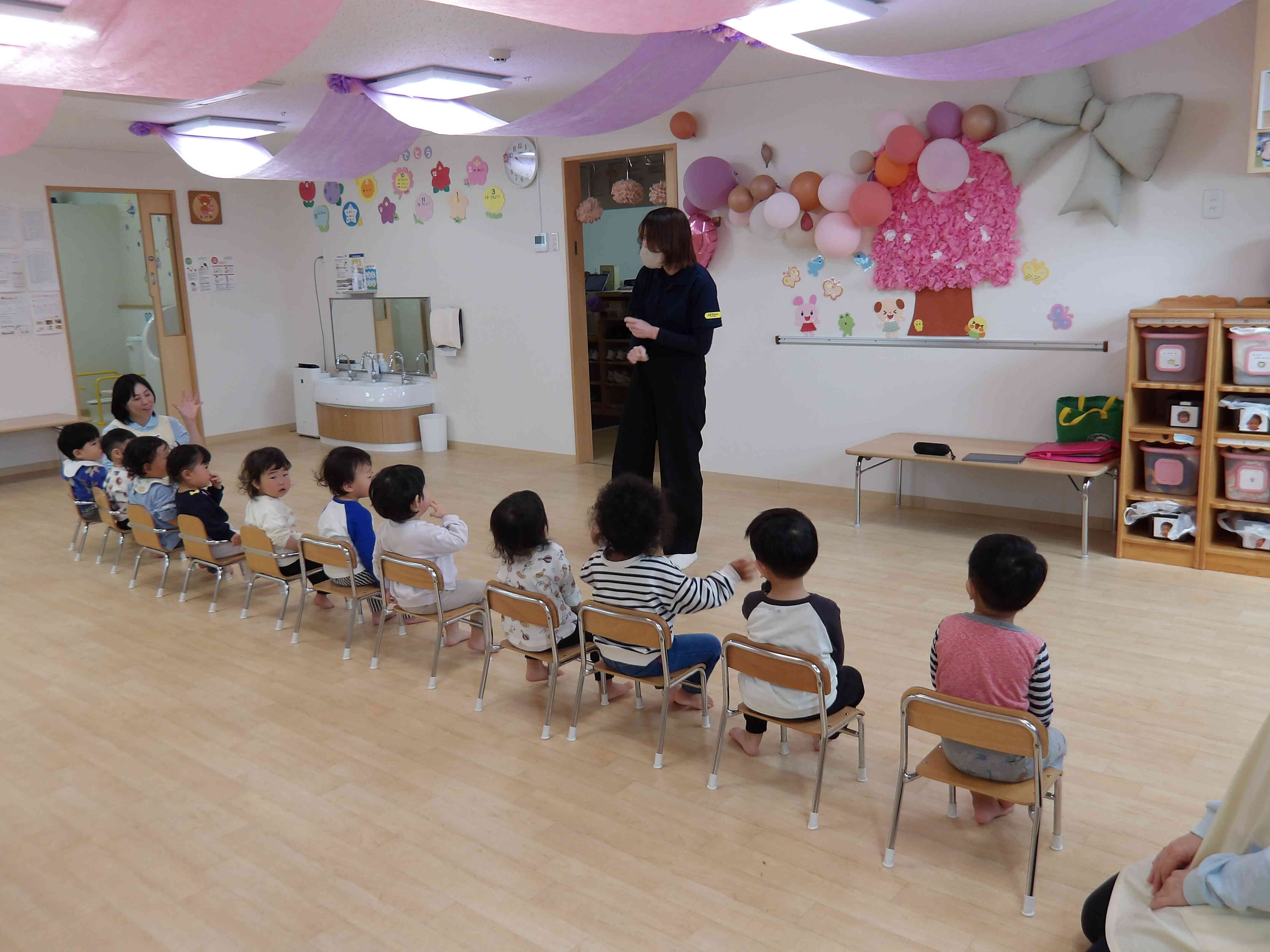 英語教室がありました。