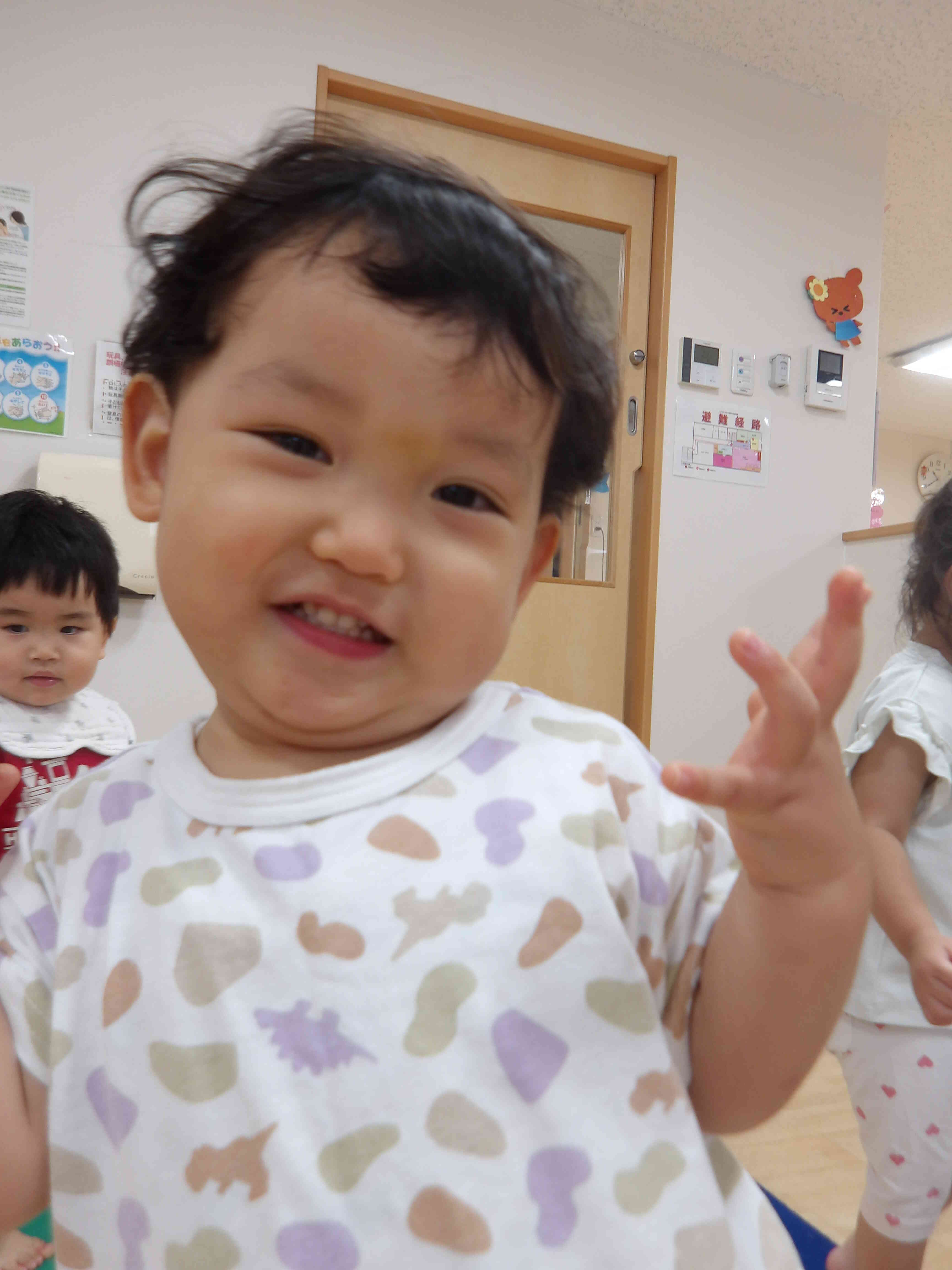 カメラを向けると♪