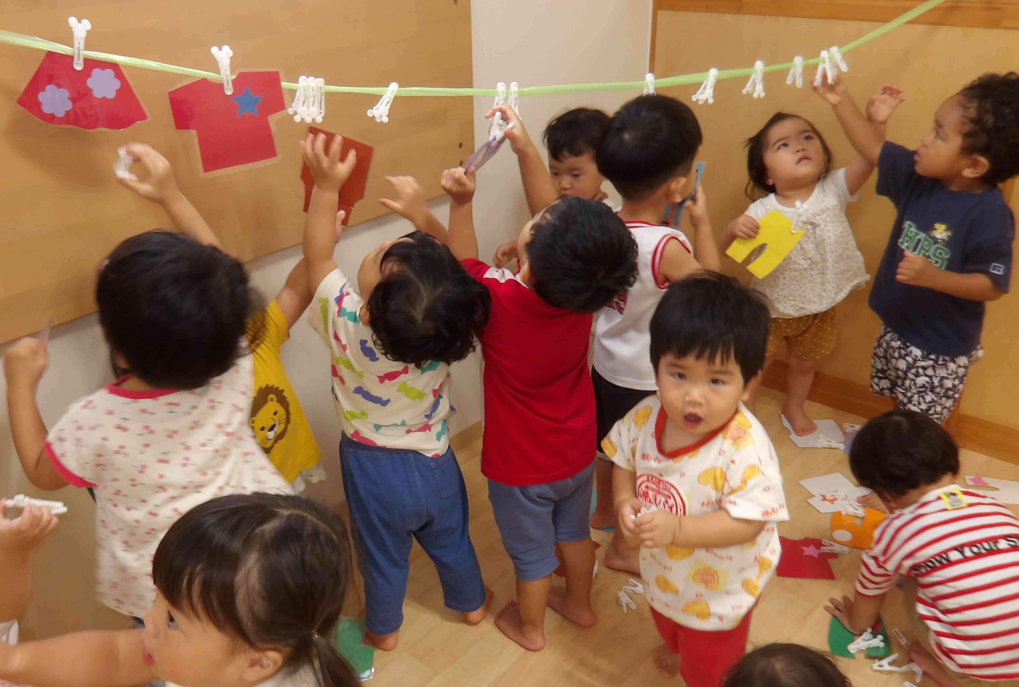 洗濯物干していくよ～♪