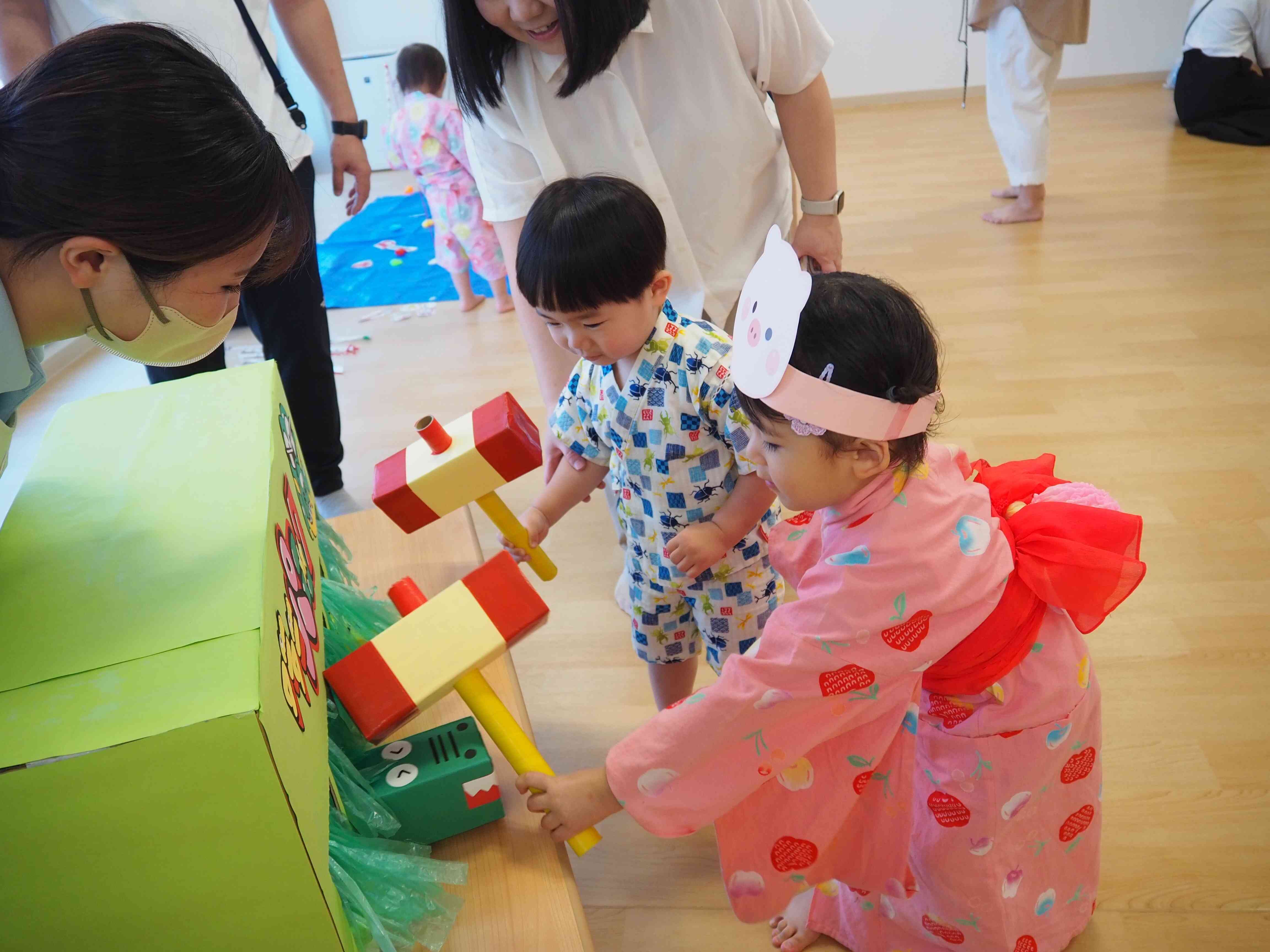 保育参観「夏祭りごっこ」②｜ニチイキッズ宮崎駅前保育園｜ニチイキッズ