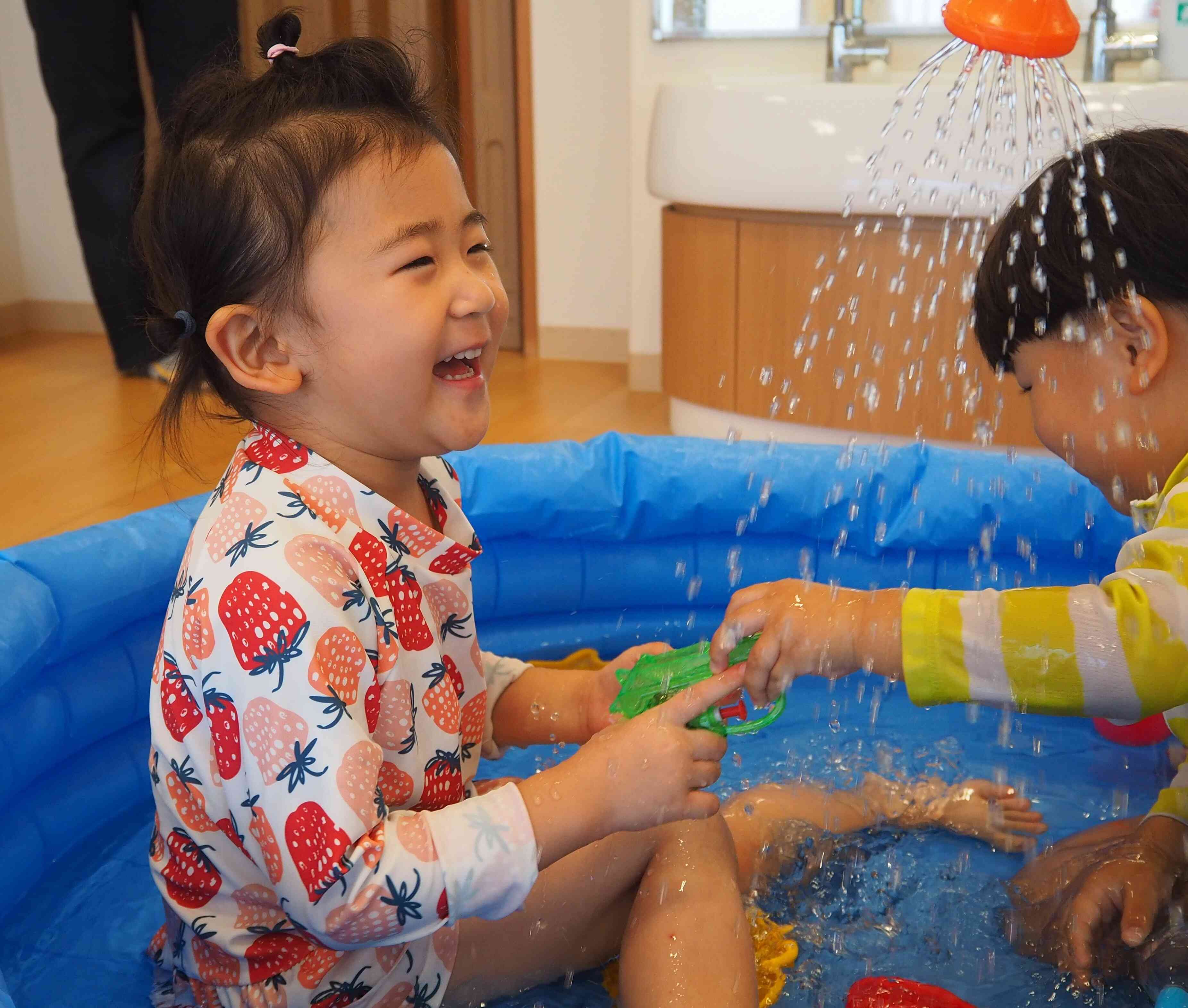 水かけて～！