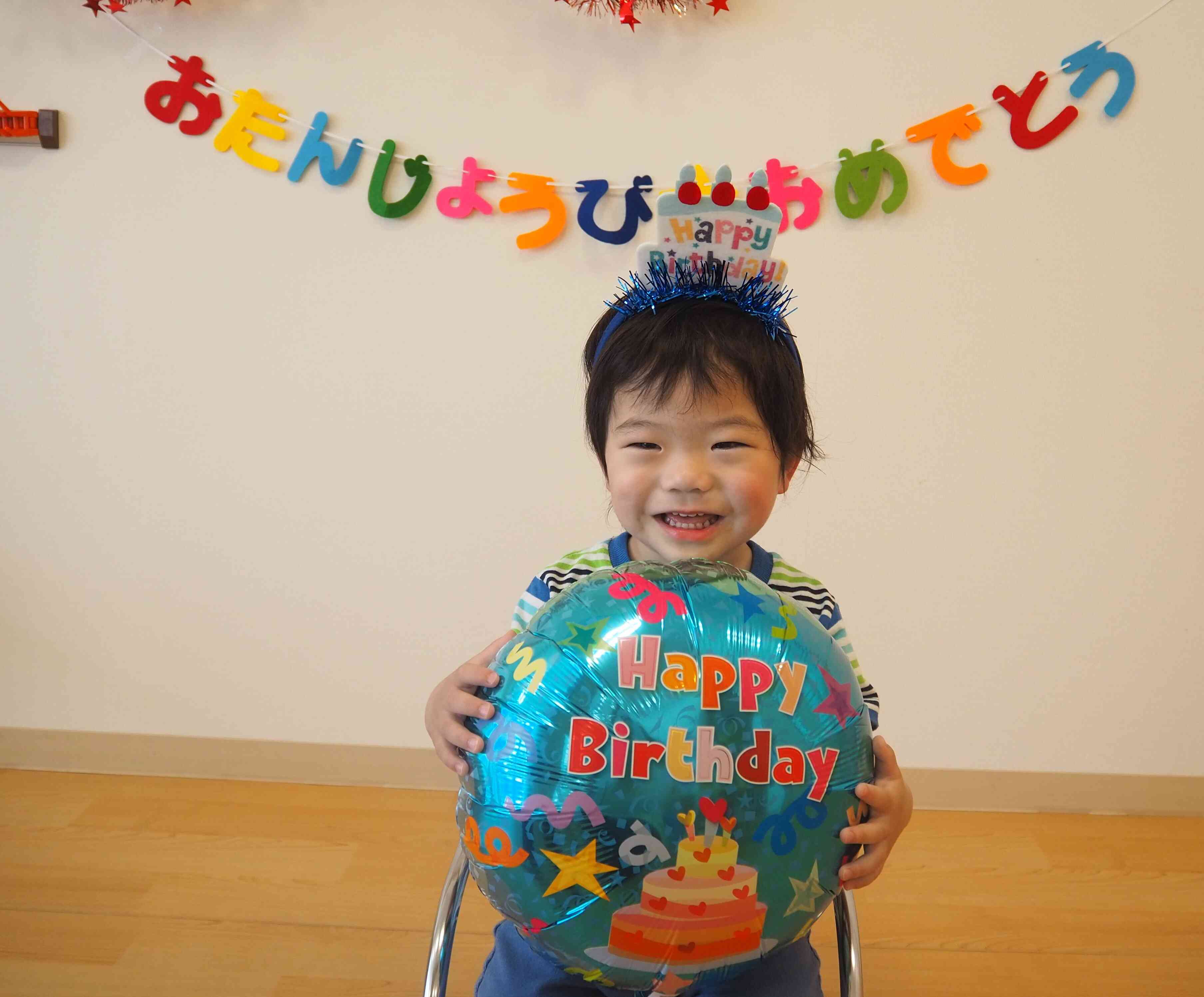 ２歳のお誕生日おめでとう☆笑顔あふれる１年になりますように！！