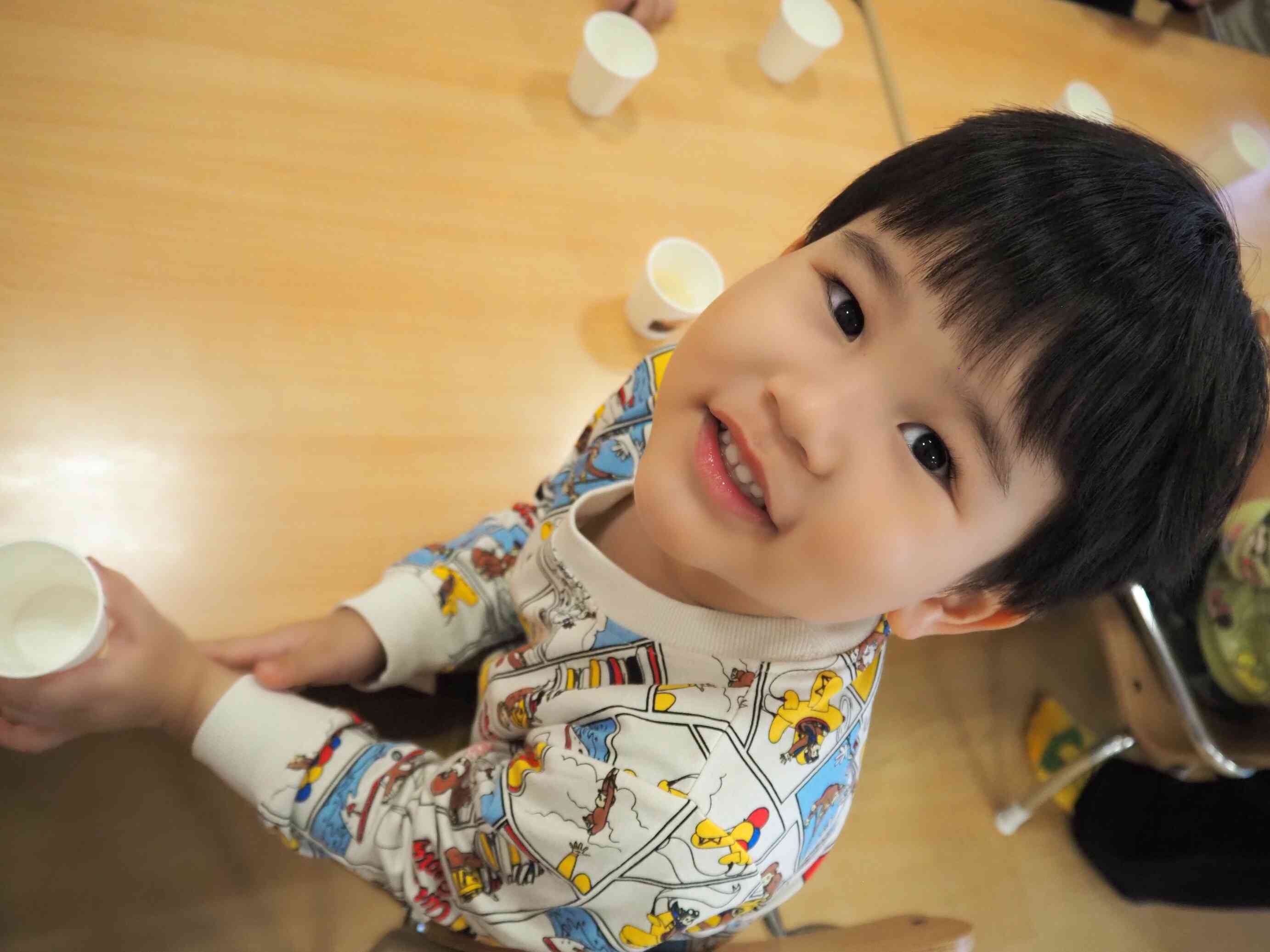 「ぼくはこの出汁が好き!」と教えてくれました