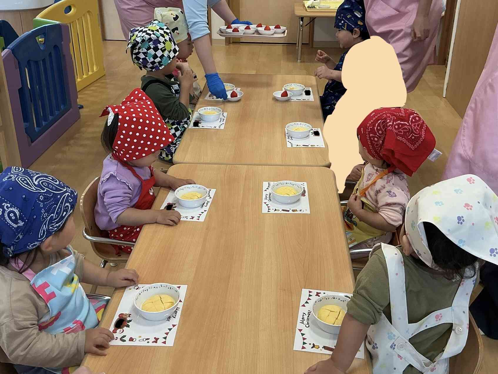 食育「クリスマスケーキを作ろう」