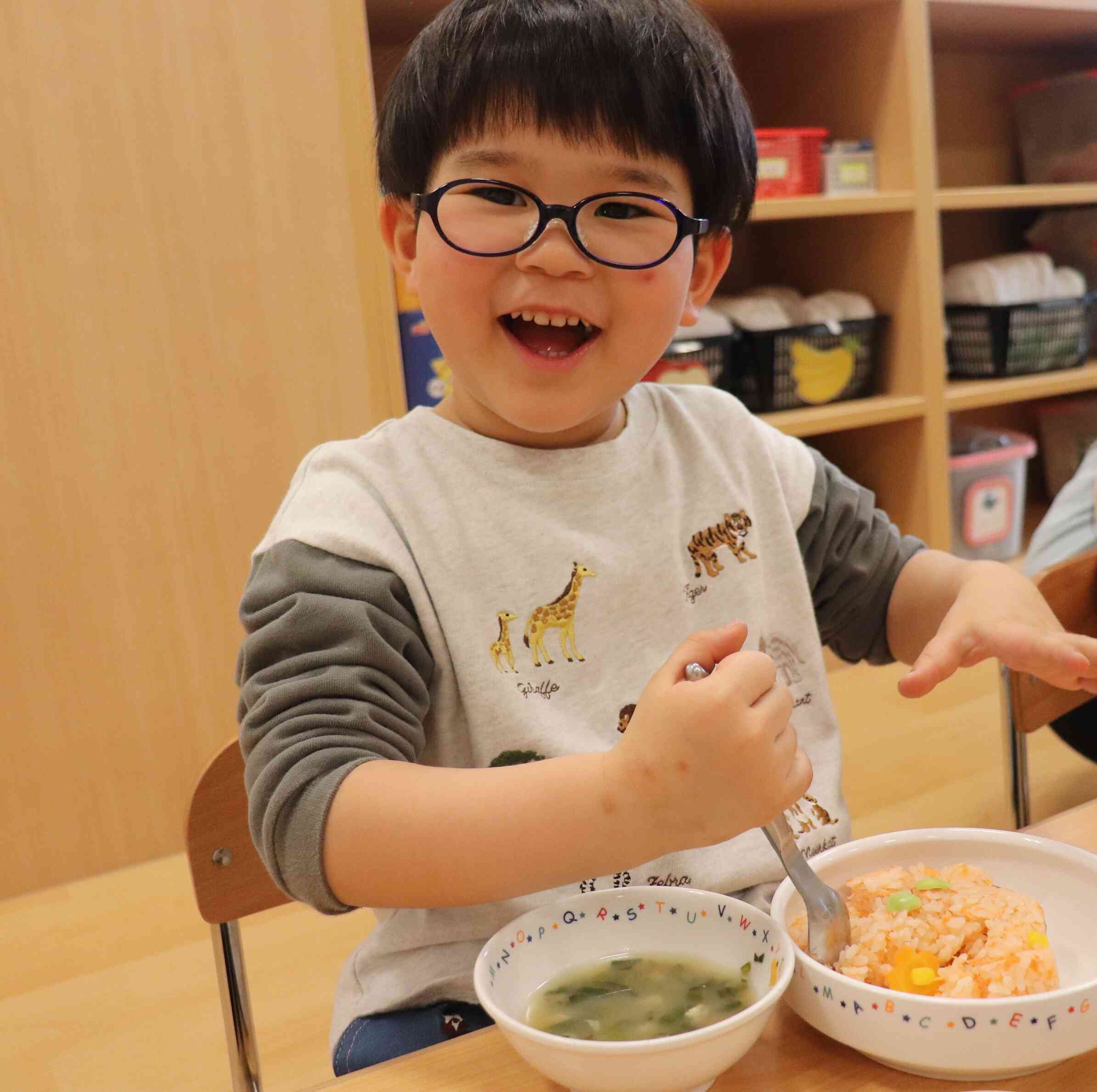 みんなでいただきます！！