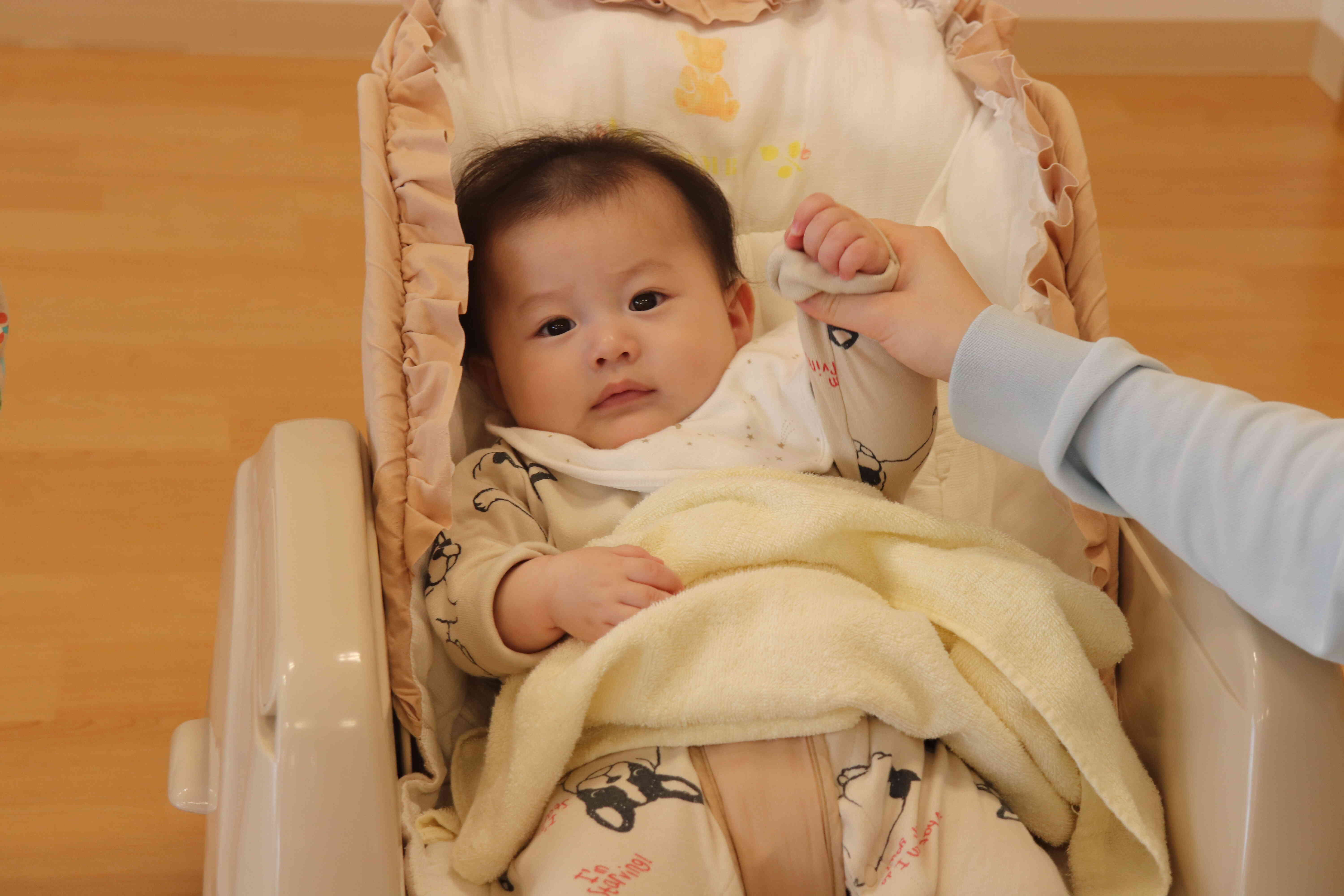 先生と一緒に「はーい！」