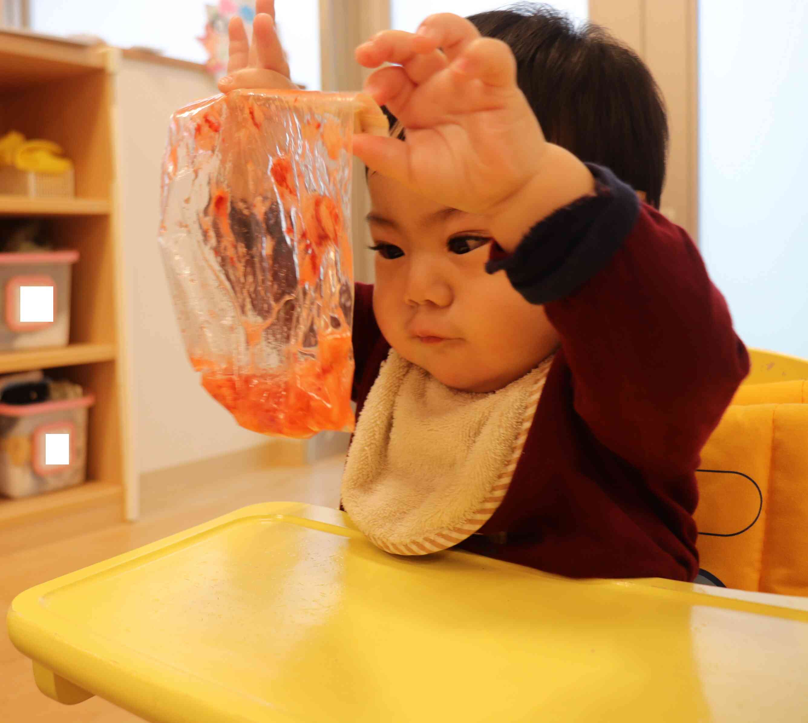 こぼさず最後まで…