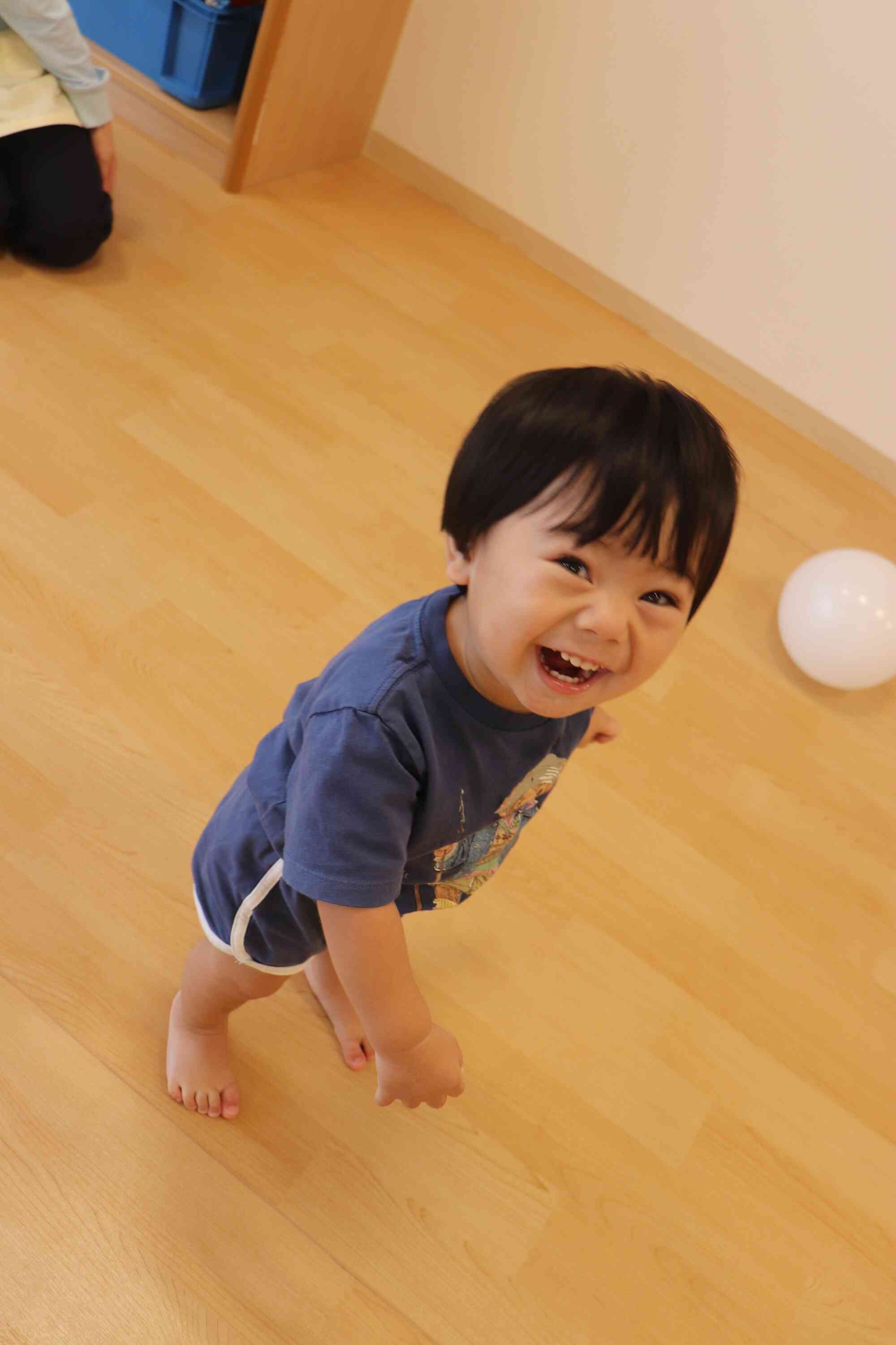 風船がとんでいって大笑い！！