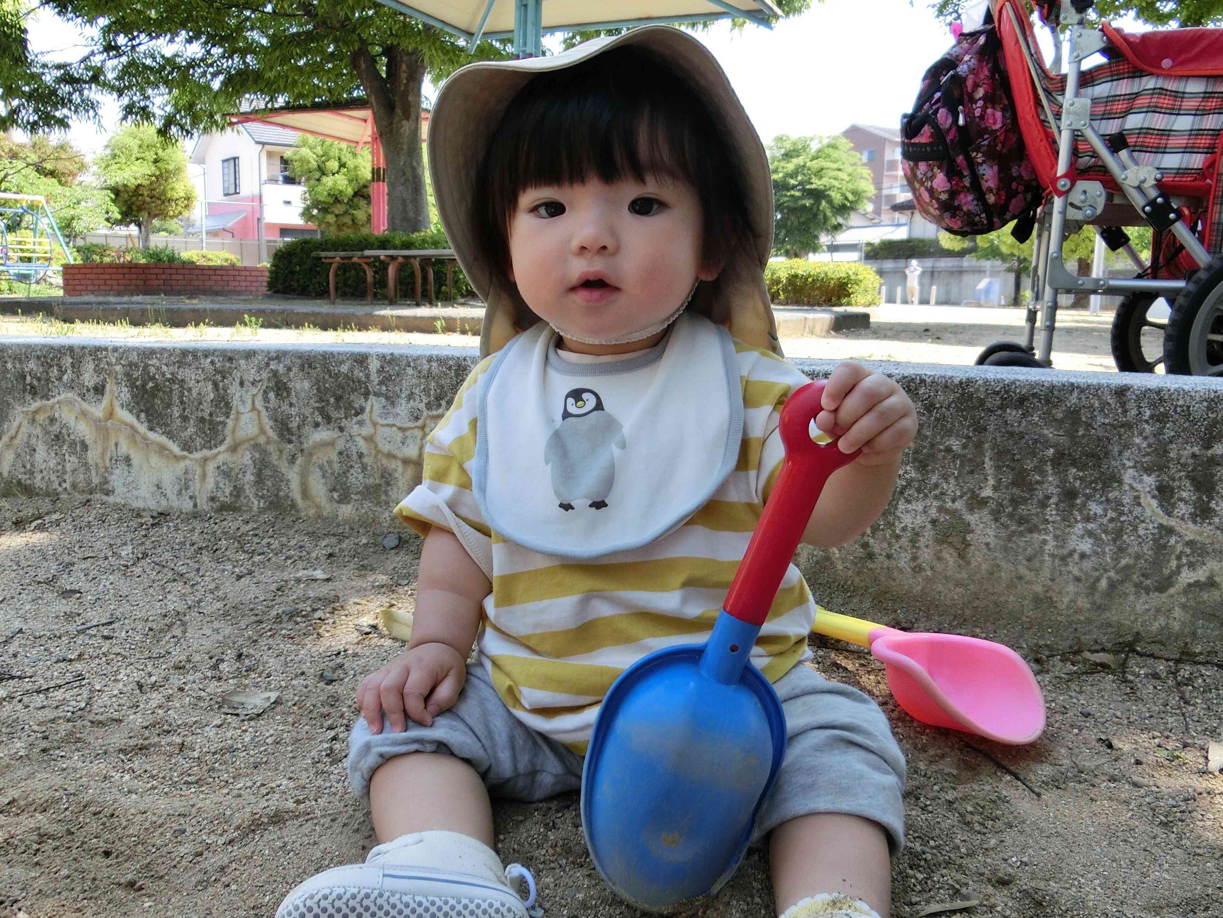 砂場あそび楽しいね！