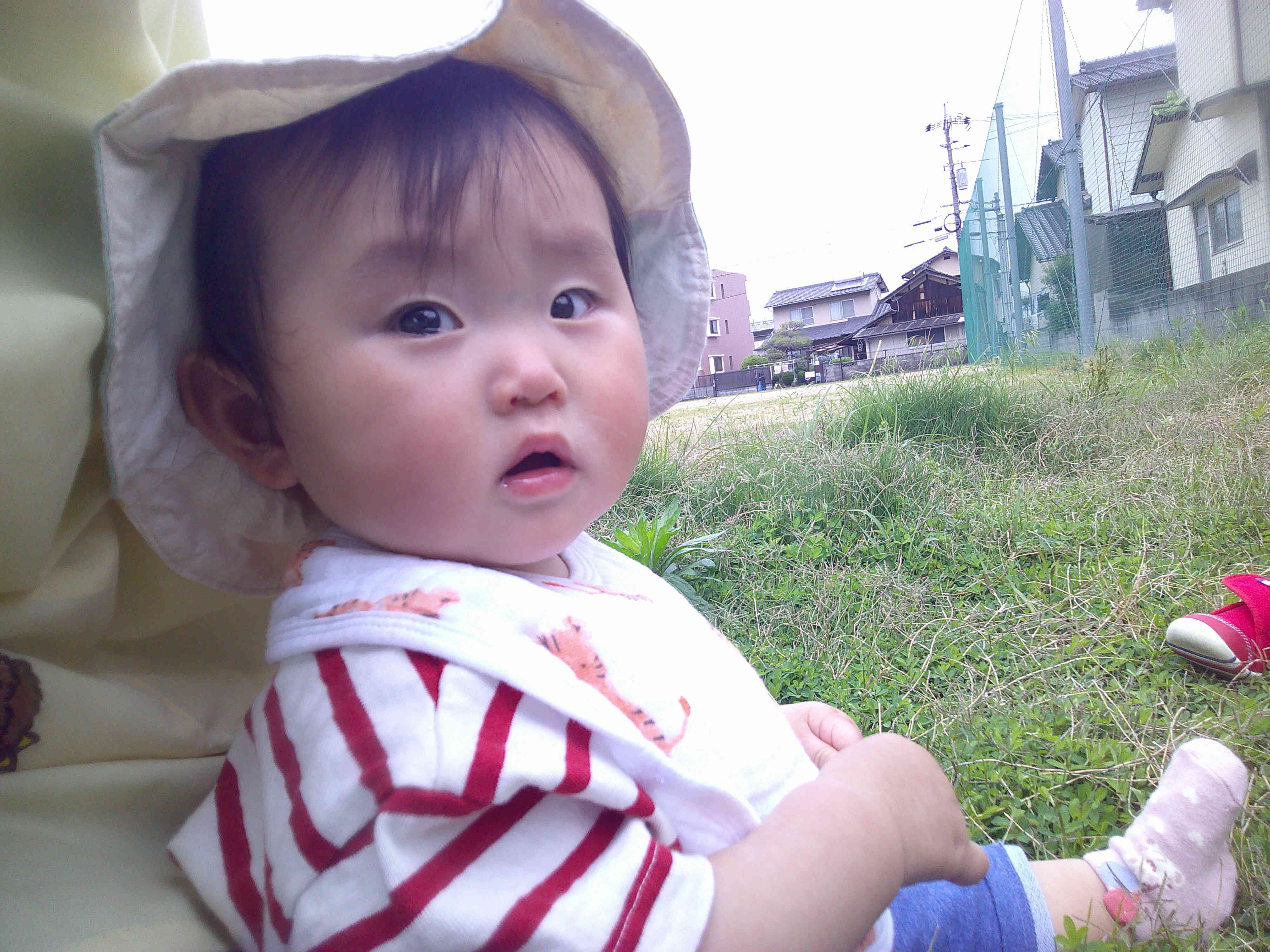 お外、気持ちいいね♪