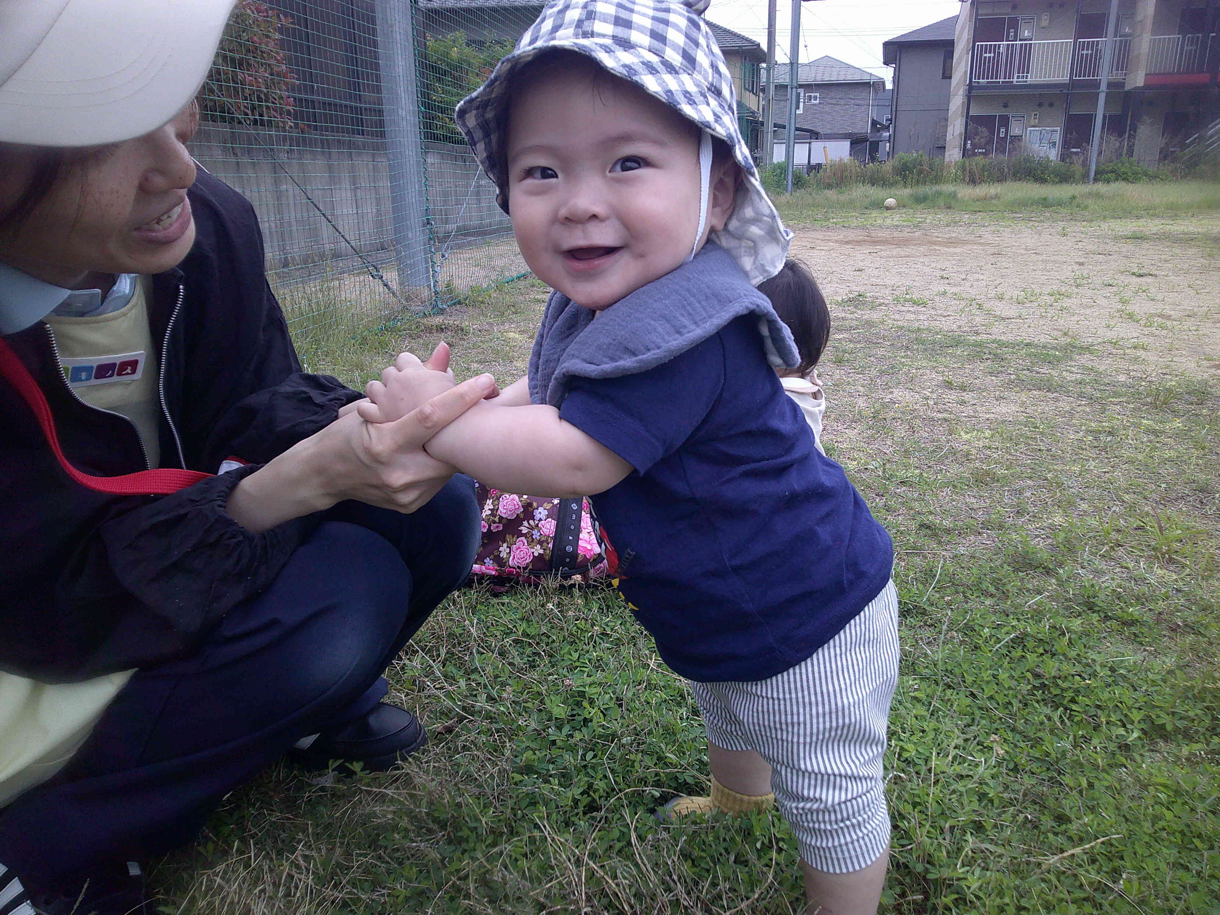 見て見て～たっちできたよ