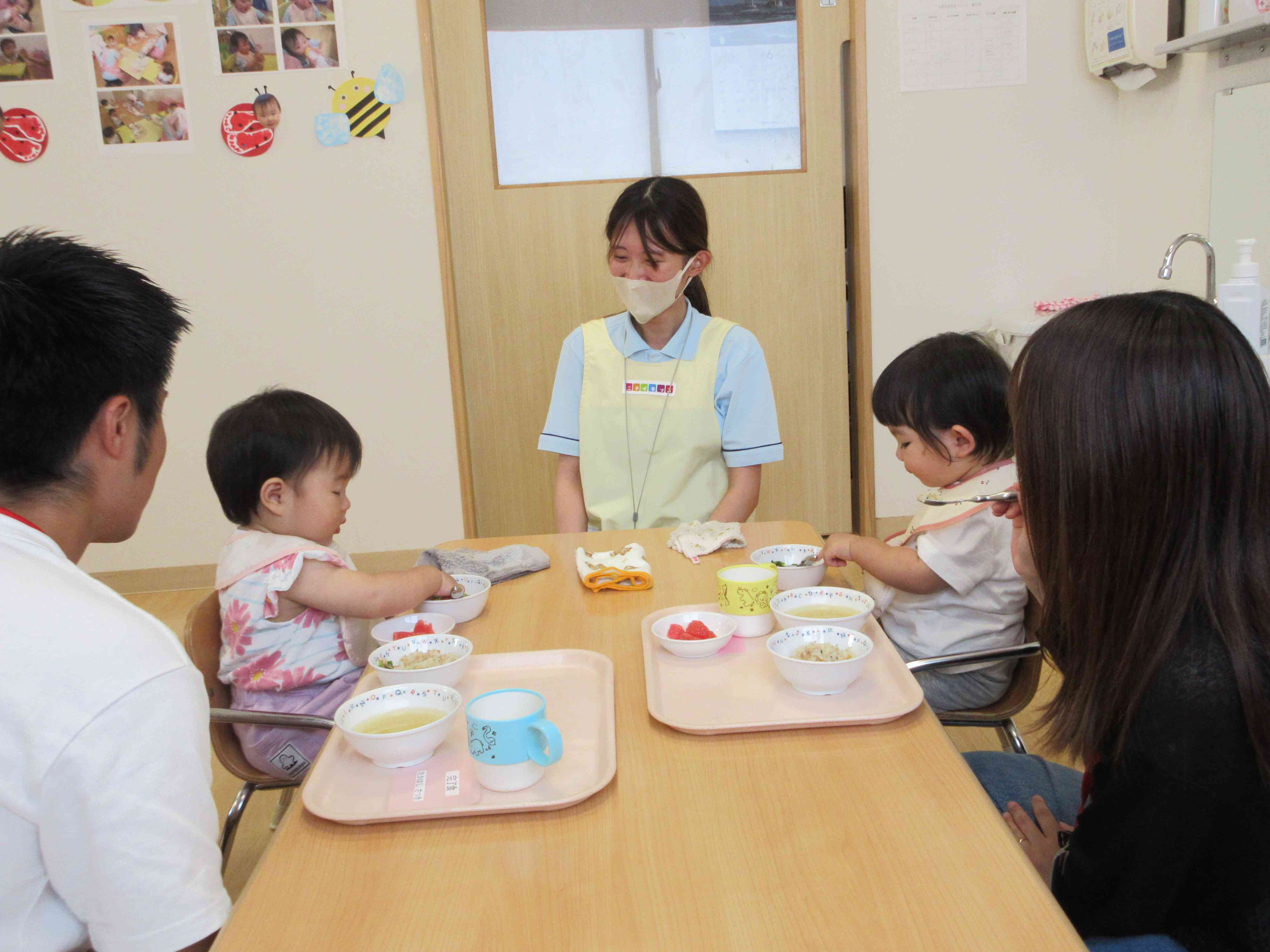 離乳食参観日(ひよこ組 ０歳児)　　