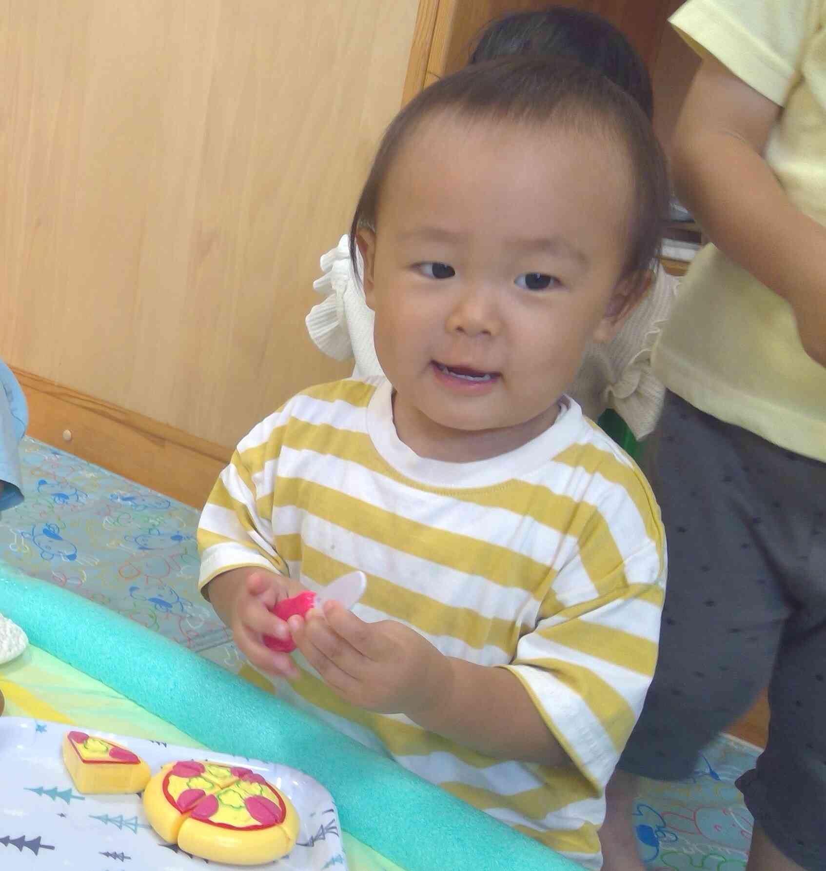 ピザできましたよー！いかがですか？